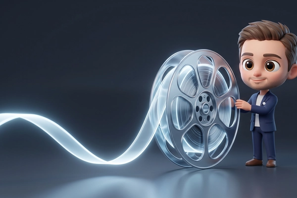 Hero banner illustration for "SHAIKE launches 100 AI films by 100 directors worldwide"