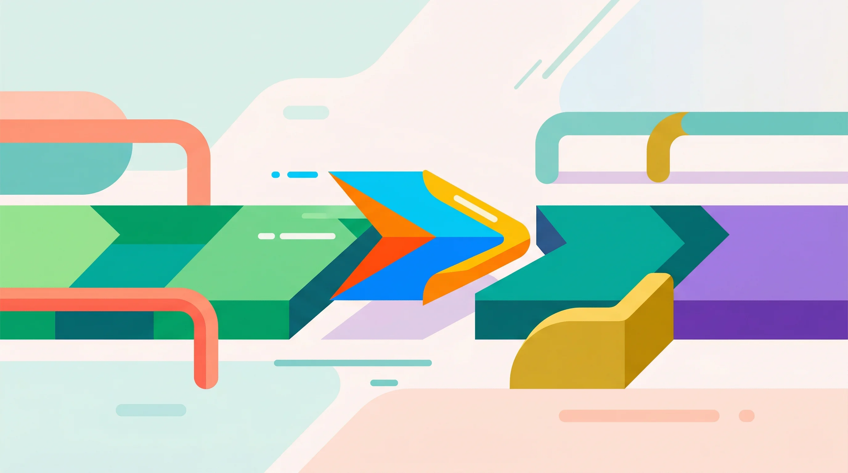 Digital illustration for article section "Speed, guardrails, and the trust problem" in "YC's FullSeam Launches AI Employee for Finance Automation" - A flat, minimalist illustration depicting the concept of rapid deployment and safety guardrails in f...