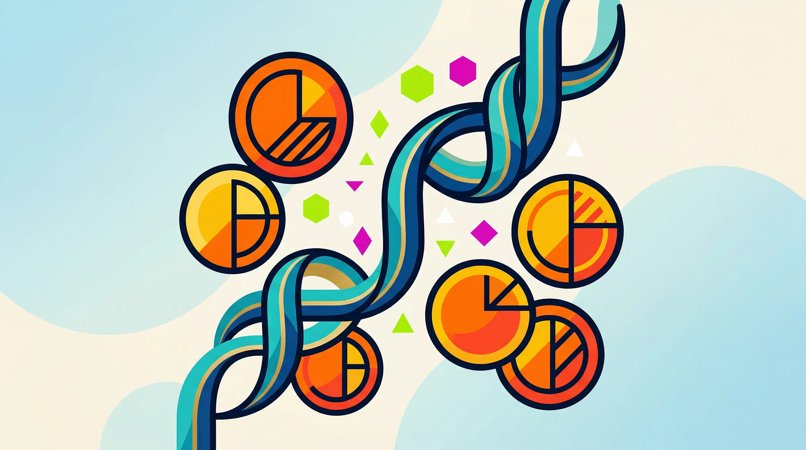 Digital illustration for article section "The Parasite Hypothesis" in "Ditto Bio Mines Parasite Evolution to Design Autoimmune Therapies" - A clean, modernist illustration depicting the biological mechanism of the parasite hypothesis, featu...