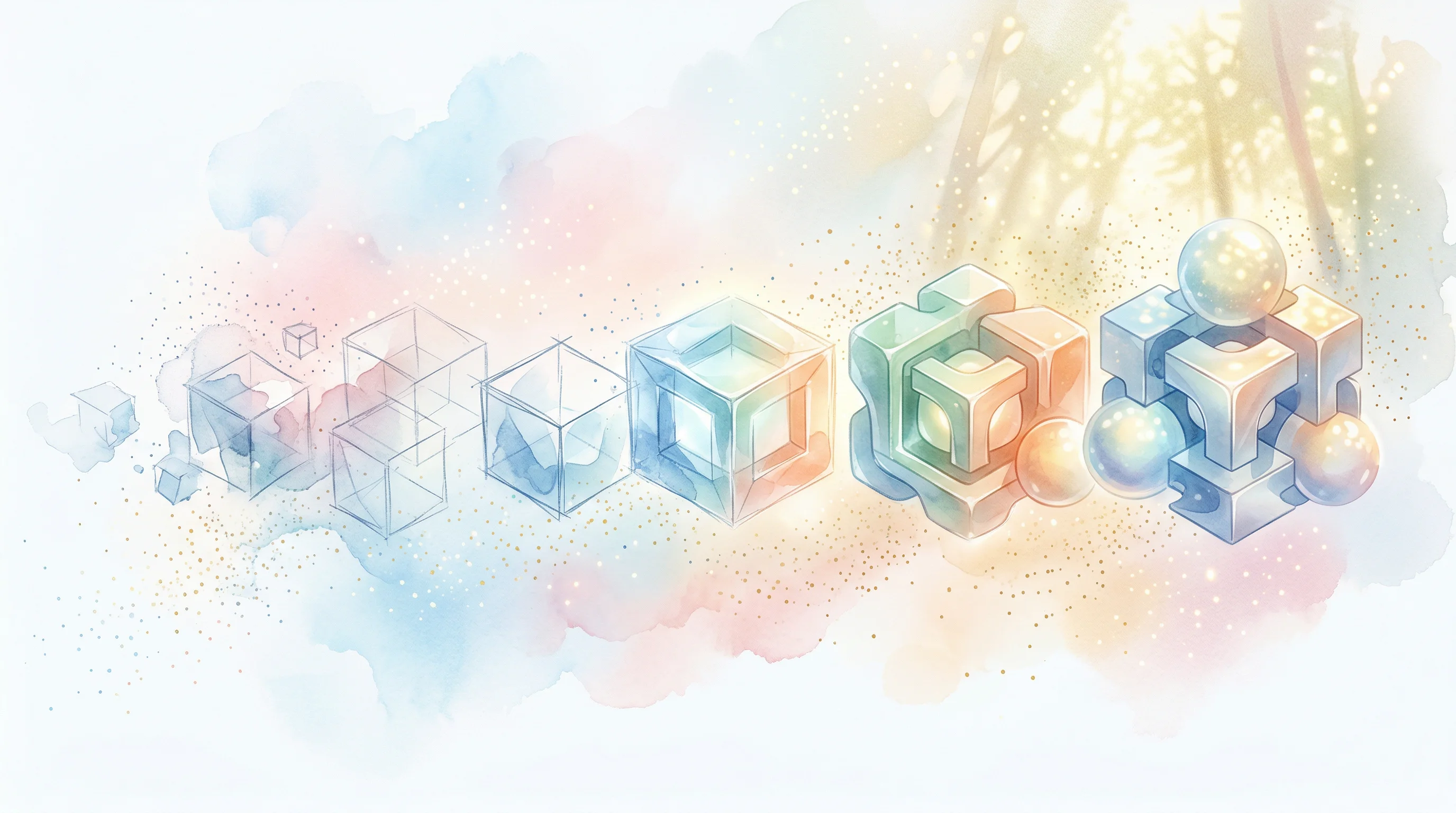 Digital illustration for article section "From Proofs of Concept to Production Claims" in "Foundation Models Race to Fill Biology's Data Gaps" - A conceptual visualization representing the rapid evolution from proof of concept to production clai...