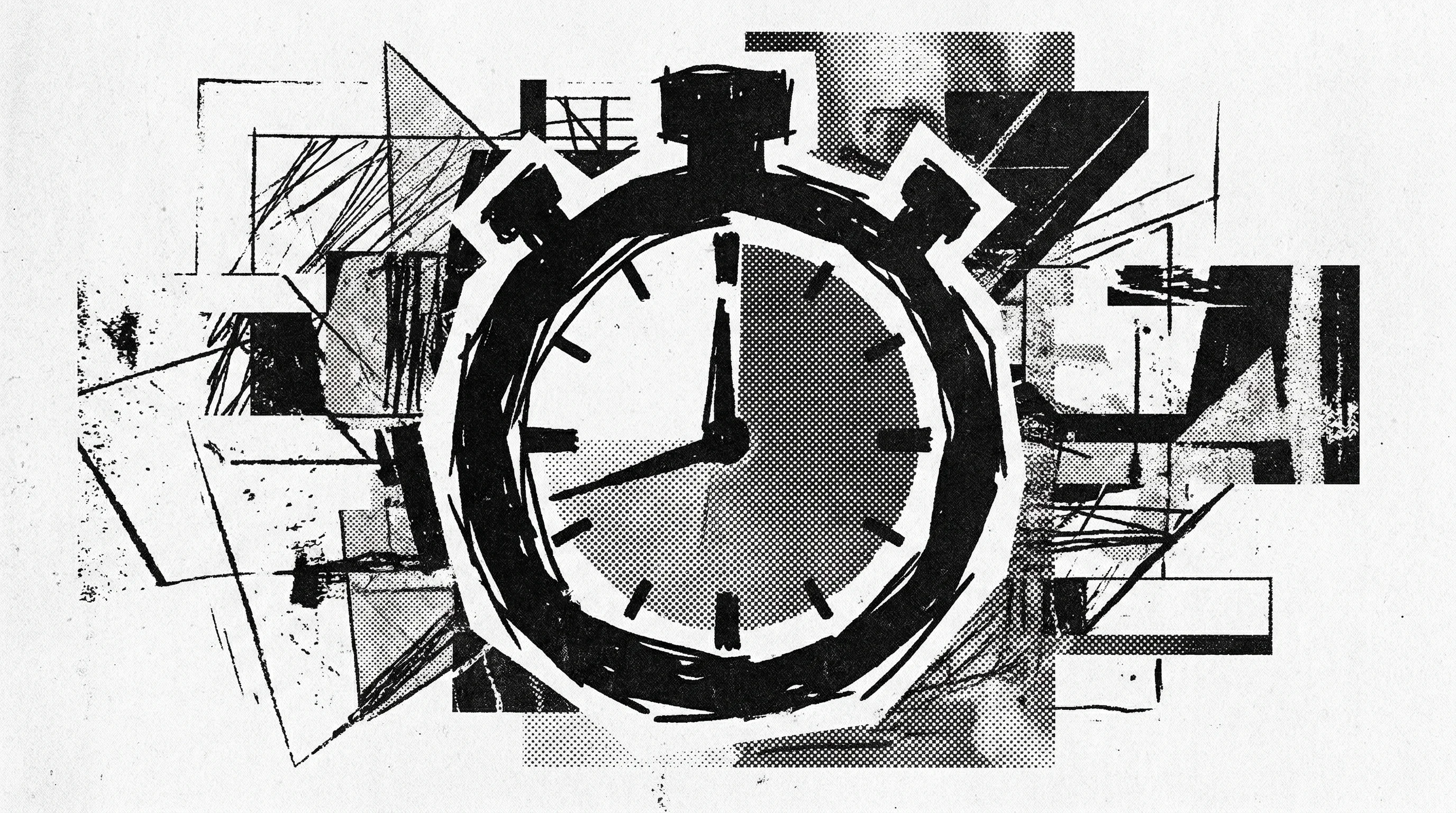 Digital illustration for article section "What's Missing" in "ORVO AI Promises 60-Second Downtime Warnings at $19/Month" - A conceptual composition featuring a stark, high-contrast graphic of a stopwatch or timer distinctiv...