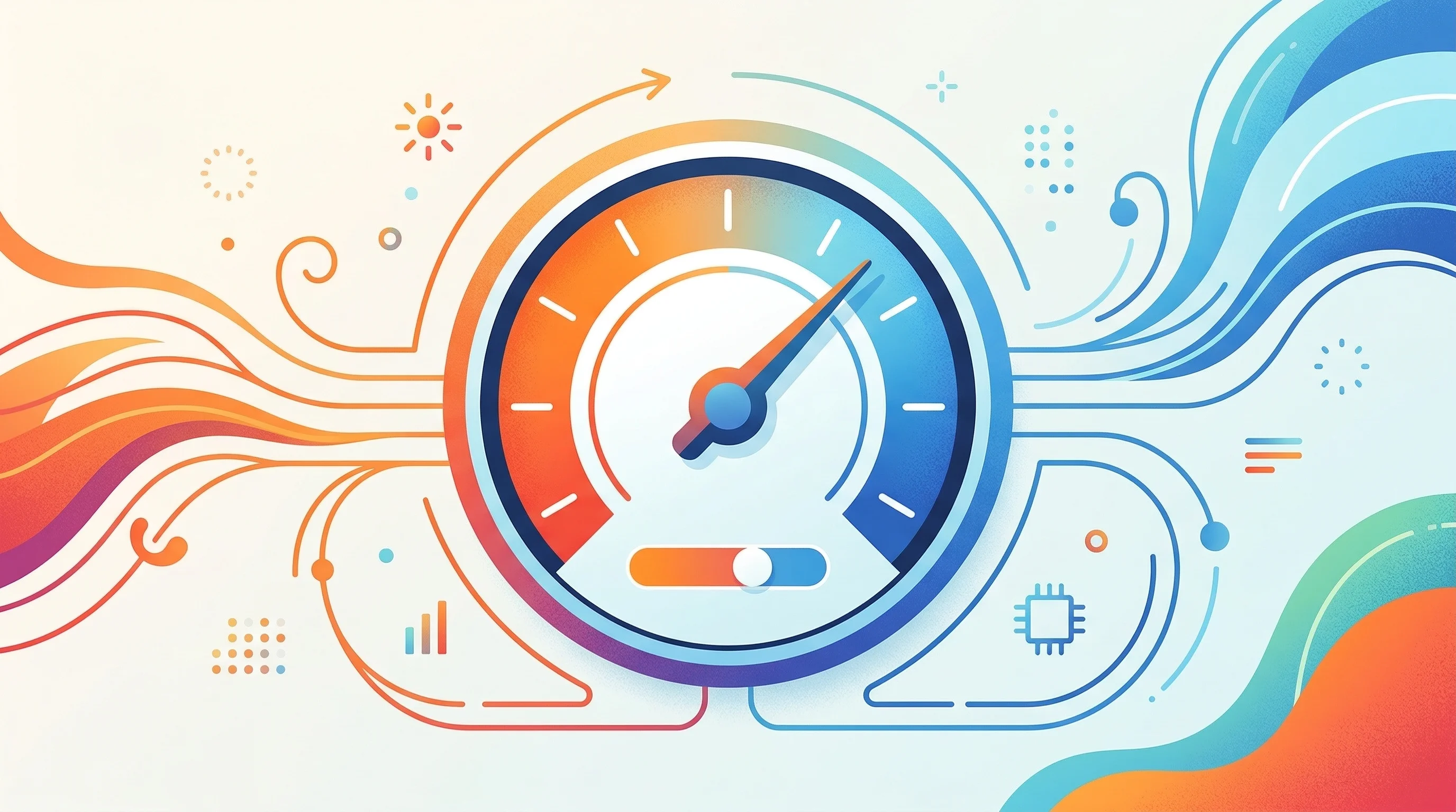 Digital illustration for article section "What Actually Works" in "Physics-Informed AI Emerges as New Weapon for Building Energy Crisis" - Create a semi-realistic yet stylized illustration featuring a central, elegant climate control gauge...