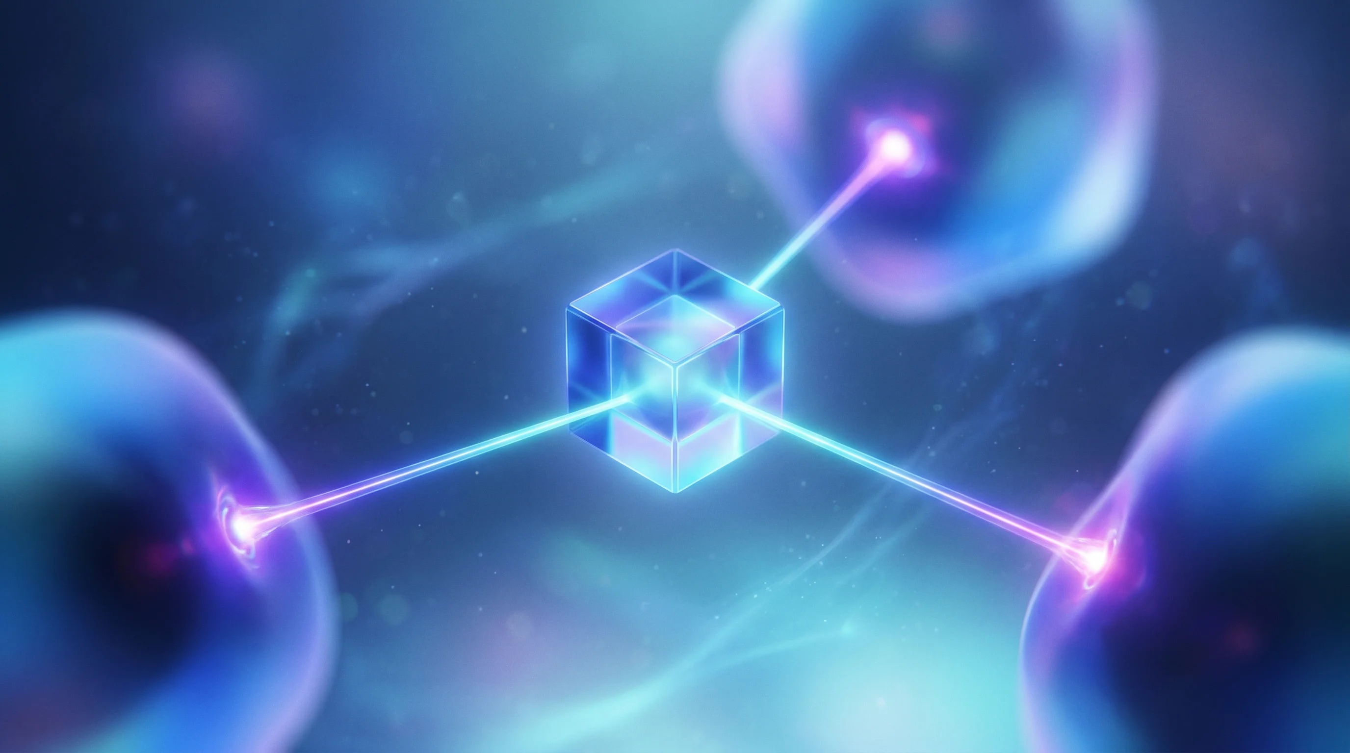 Digital illustration for article section "A Narrow SDK in a Crowded Landscape" in "YC-Backed Sentrial Launches Real-Time Monitoring for AI Agent Failures" - A sleek, minimalist central interface node representing a lean SDK, rendered as a polished, transluc...
