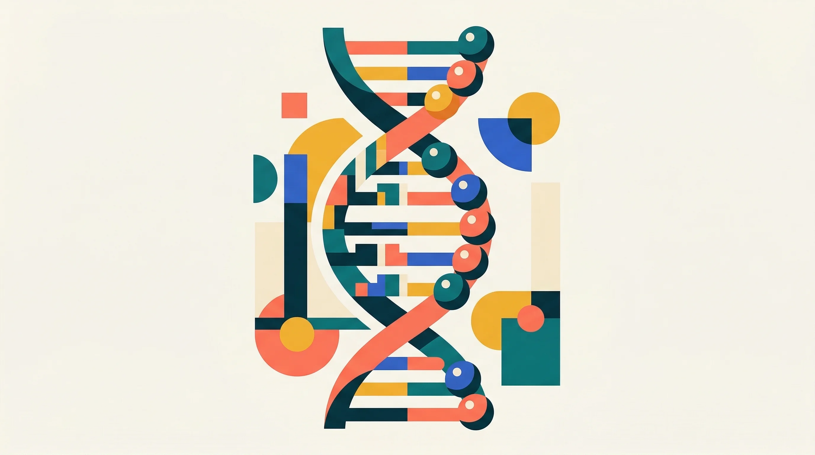 Digital illustration for article section "Models Meet Molecules" in "AI Tackles Gene Therapy's Safety Crisis After Fatal FDA Warnings" - A striking modernist illustration depicting the intersection of computational models and biological ...