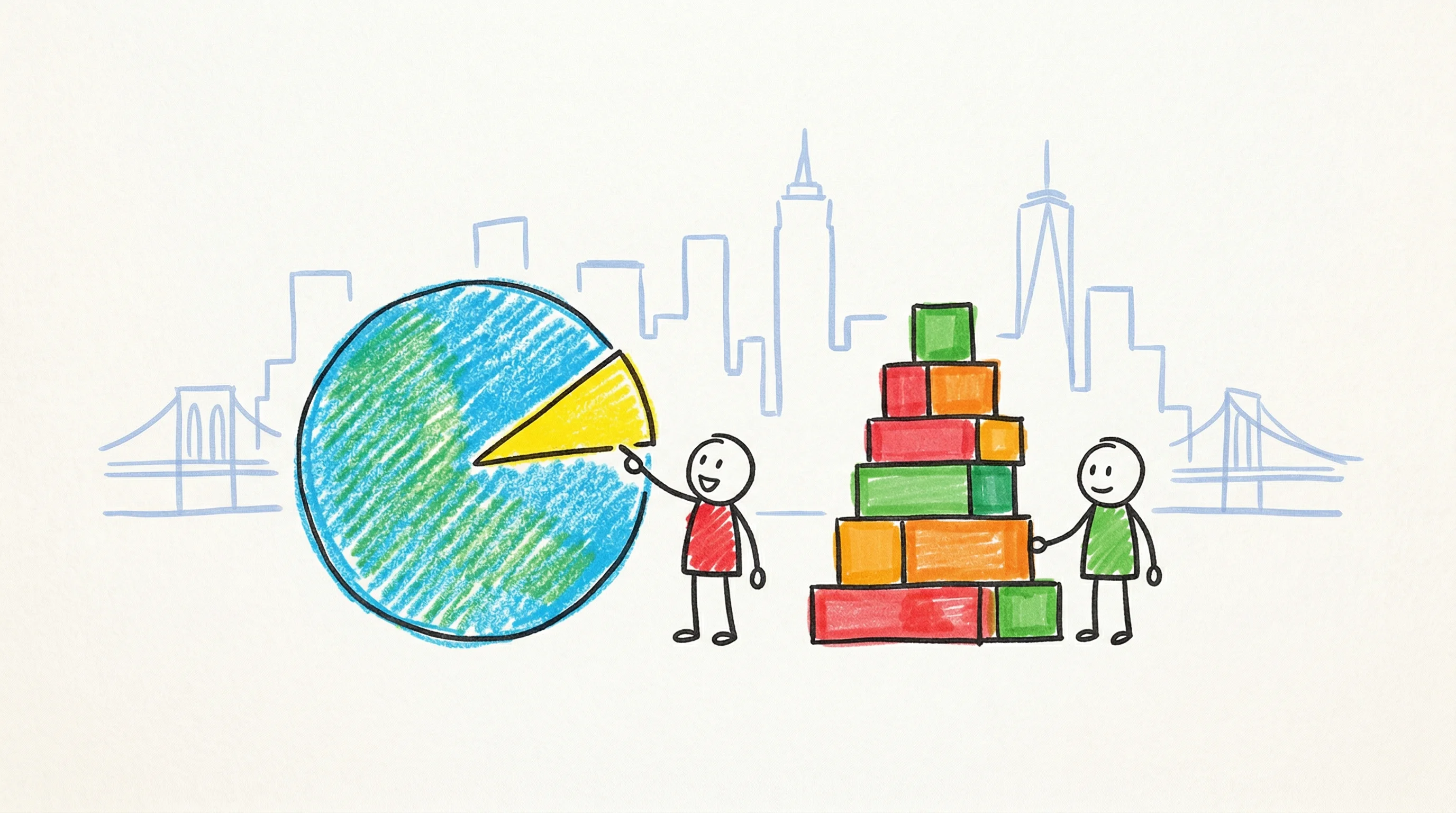 Digital illustration for article section "Building in Public, Sort Of" in "DiligenceSquared Raises $5M Seed for AI-Powered PE Due Diligence" - A conceptual illustration representing startup compensation and hiring depicted through a charming, ...