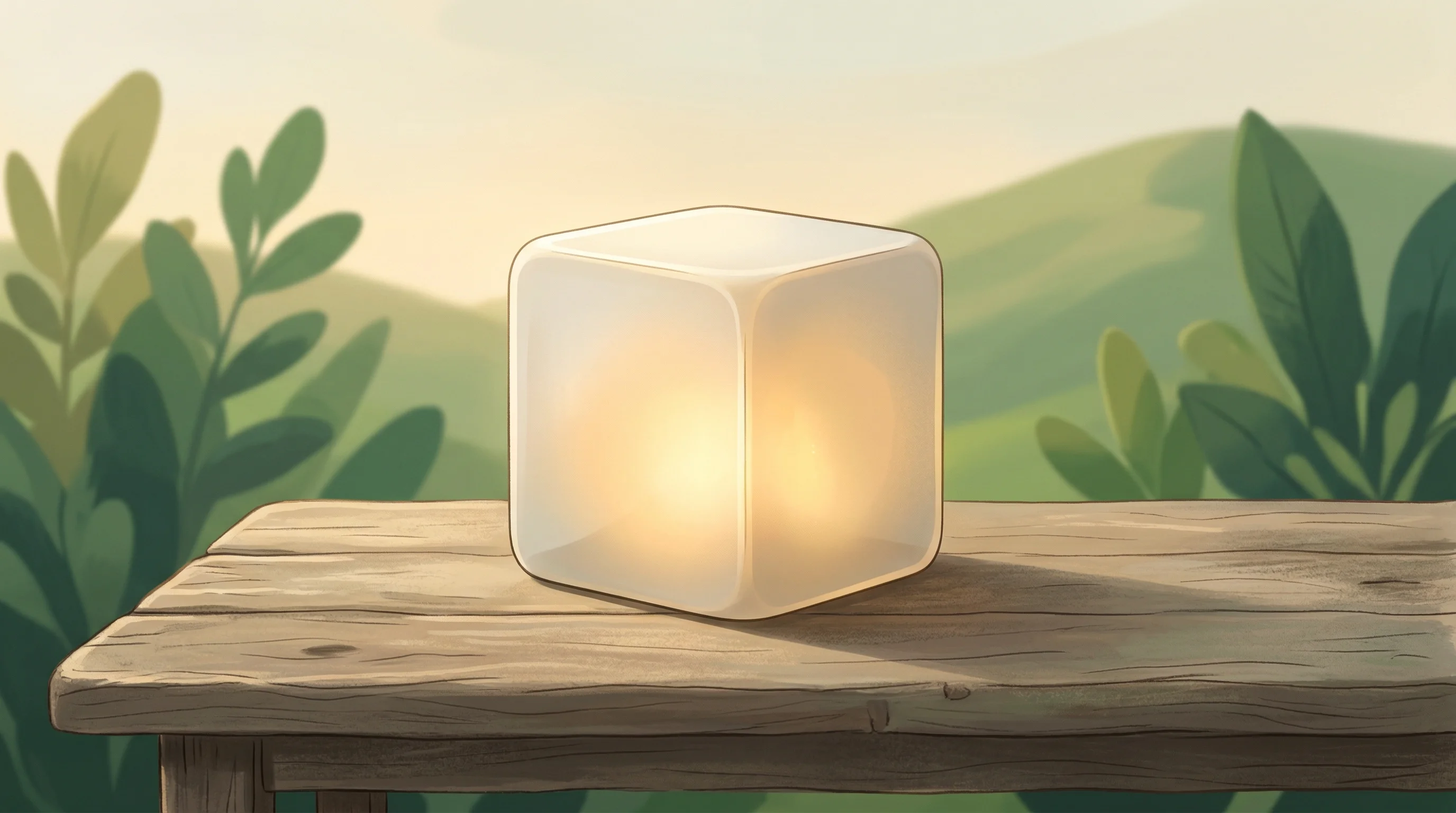 Digital illustration for article section "The FHE Gambit" in "YC-Backed Velum Labs Launches AI Firewall for Content Access Control" - Create a serene, poetic illustration depicting the concept of Fully Homomorphic Encryption as a pris...