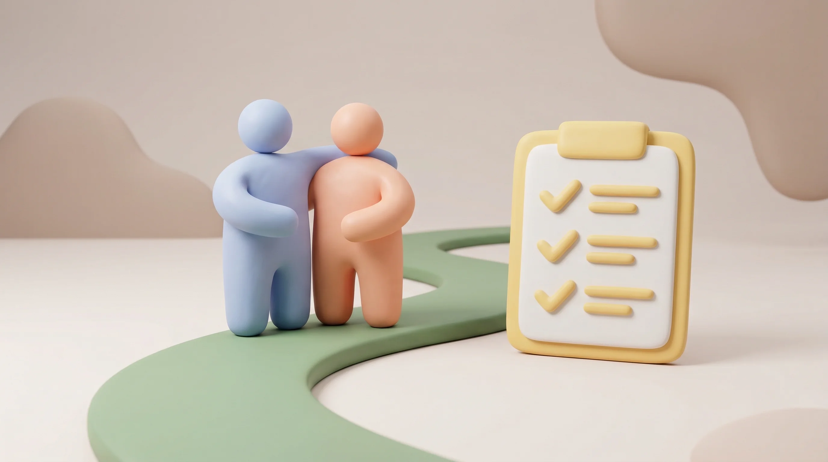 Digital illustration for article section "The Next Two Years" in "The Race to Build Digital Humans: Inside Pharma's AI Infrastructure Bet" - A high-end 3D illustration depicting the concept of AI patient-level twins and regulatory formalizat...