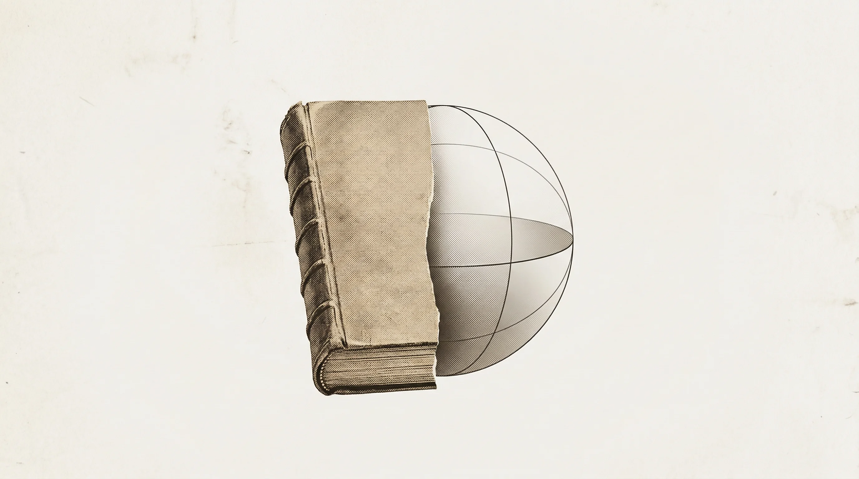 Digital illustration for article section "The Builders" in "Ritivel's AI Drafts Drug Regulatory Filings in Minutes, Not Weeks" - A minimalist and conceptual vintage collage representing the foundational intersection of deep AI re...