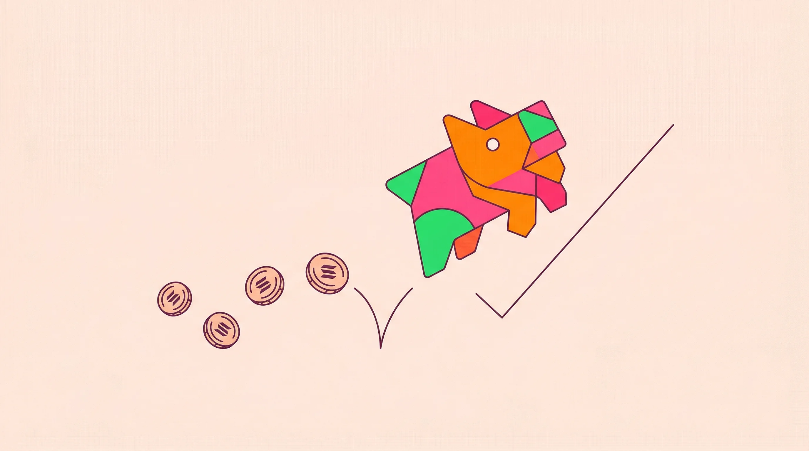 Digital illustration for article section "Early Signals, Uncertain Trajectories" in "Zynga Co-Founder Launches Play.fun: AI-Powered Gaming Platform" - A clean, minimal flat vector style illustration representing the rapid launch of indie games and ear...