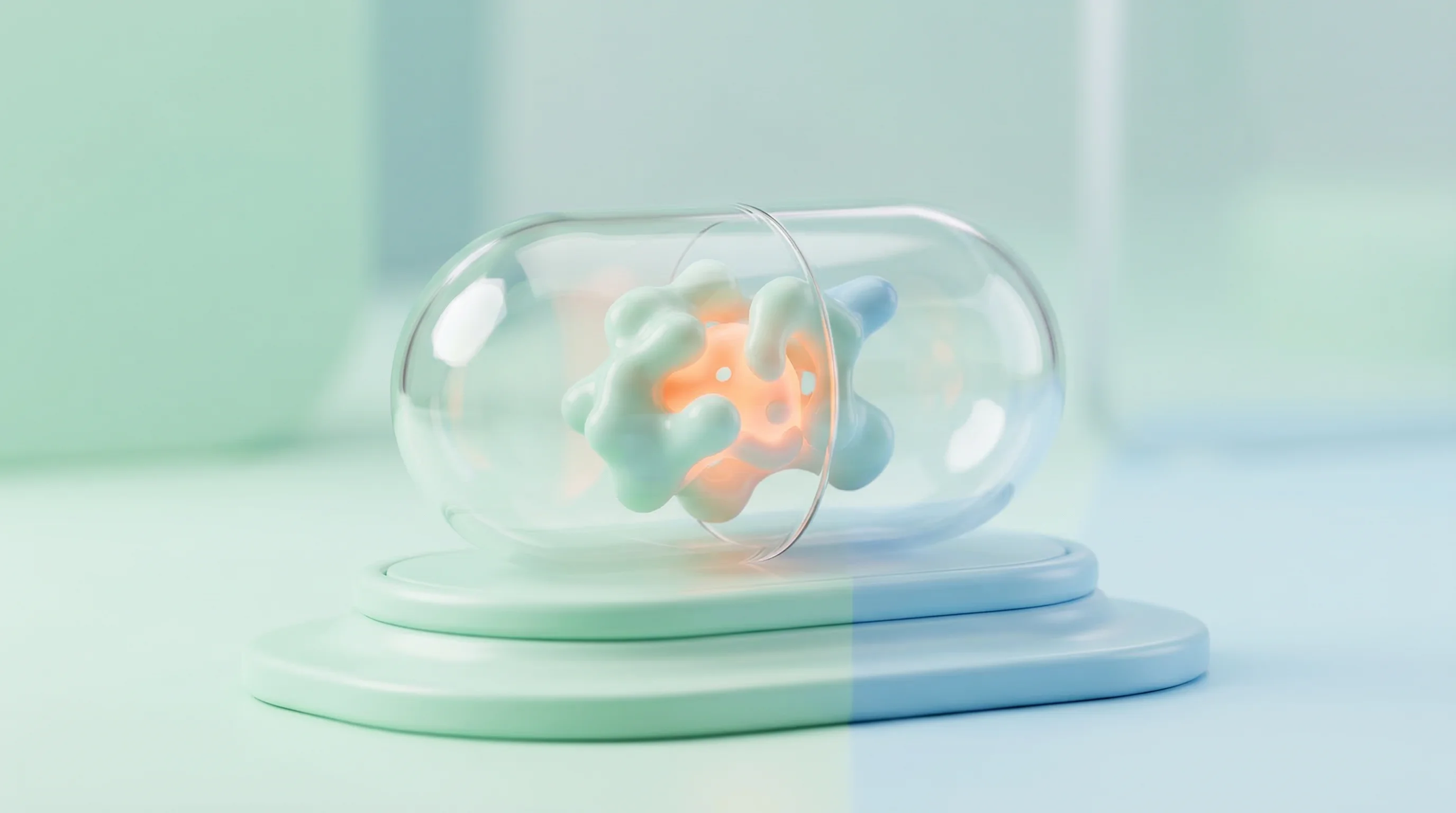 Digital illustration for article section "The Cautionary Tale of Nomacopan" in "Mining Parasite Evolution: YC-Backed Ditto Bio's Autoimmune Gambit" - A conceptual and minimalist 3D cartoon miniature model illustrating the cautionary tale of a tick-de...