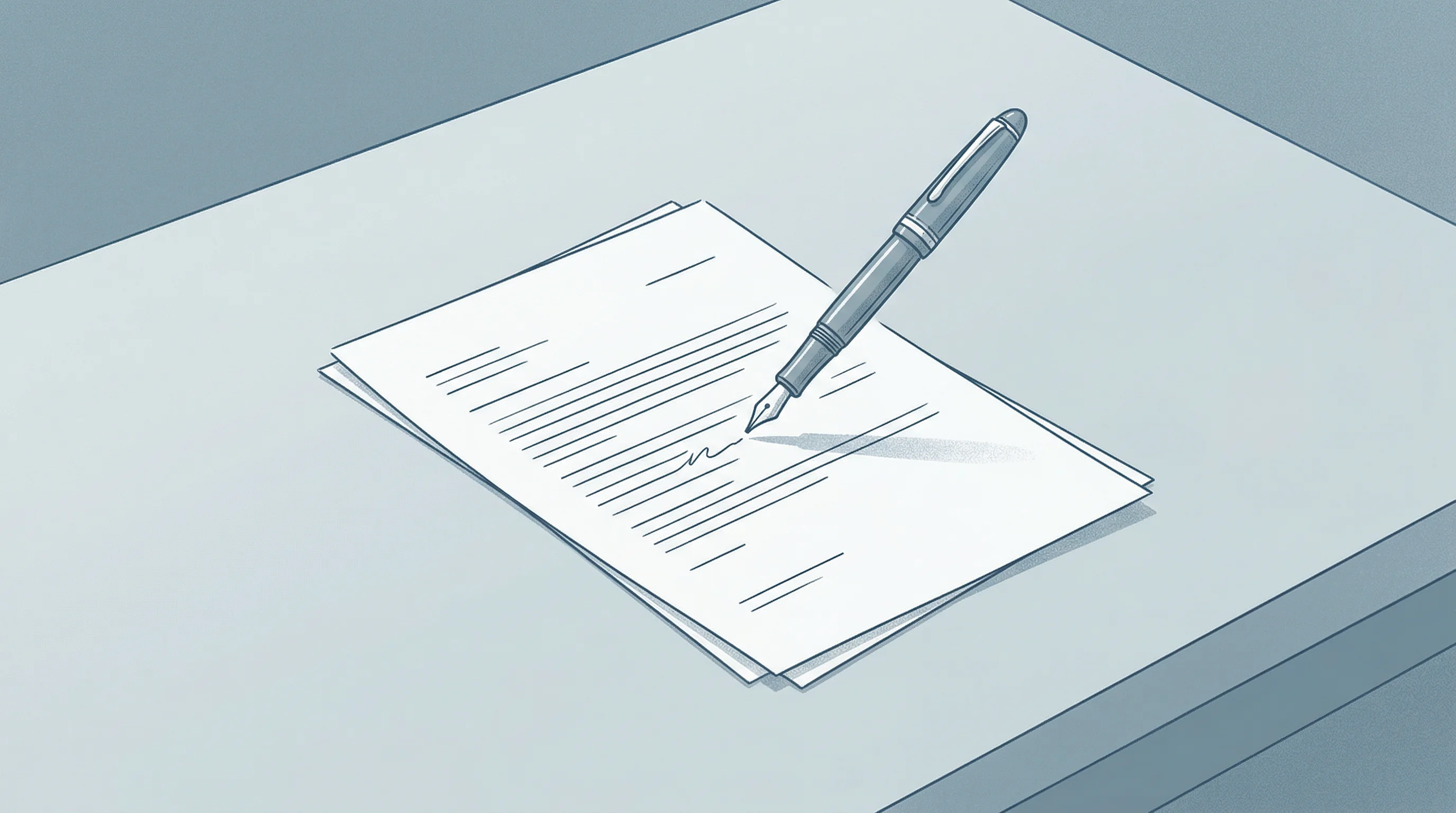 Digital illustration for article section "From Assistant to Autonomous" in "DealMind Enters Crowded AI Deal Intelligence Market for VCs" - A conceptual and minimalist neo-vintage illustration of a pristine, uncluttered desk where a sleek f...