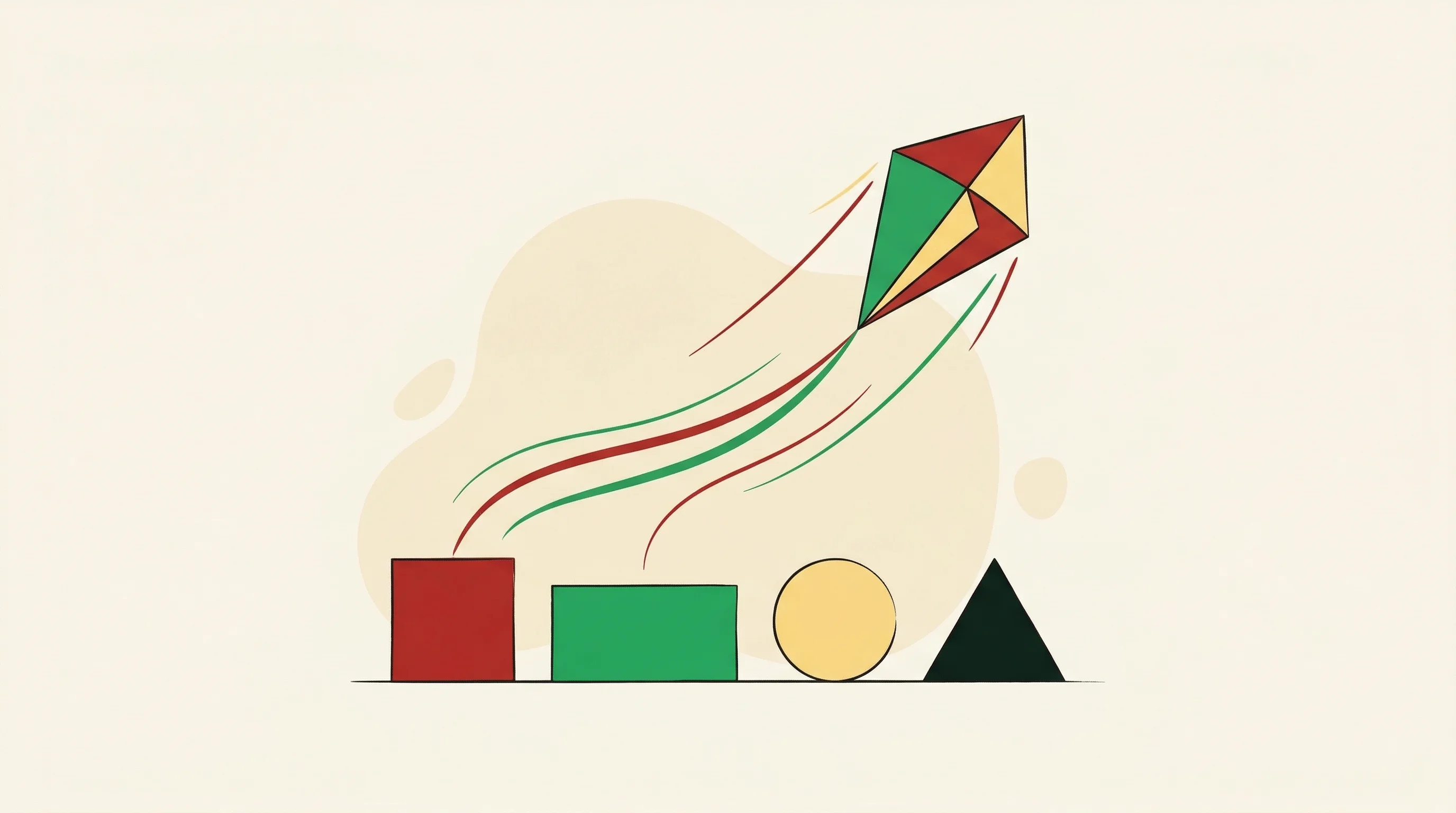 Digital illustration for article section "The Market Reco Is Betting On" in "Reco Raises $30M Series B to Tackle Shadow AI Security Crisis" - A conceptual minimalist illustration representing market momentum and strategic capital deployment, ...