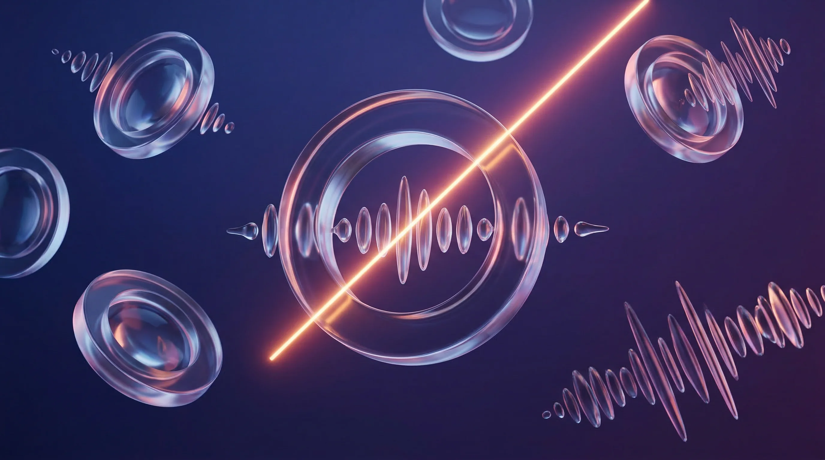 Digital illustration for article section "A Crowded Field" in "VeryAI Lands $10M Seed for Palm-Based 'Proof of Reality' Platform" - A conceptual, minimalist 3D rendering representing a crowded competitive market in synthetic media a...