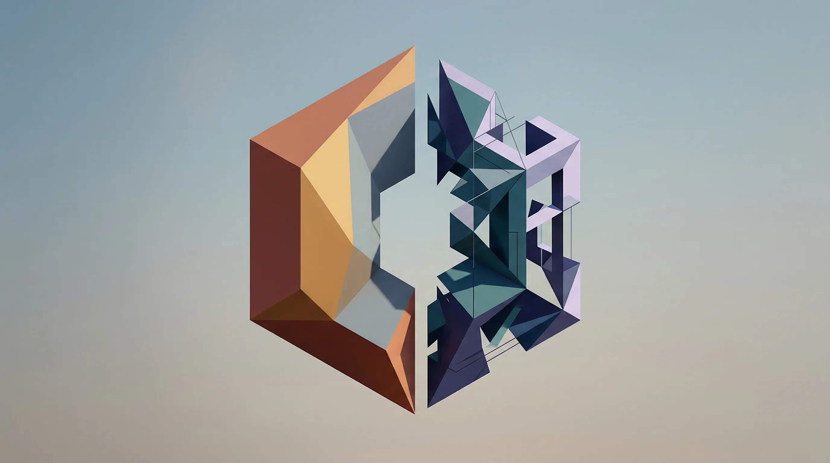Digital illustration for article section "The Reality Gap" in "Digital Twins in Healthcare Hit Inflection Point as Data Race Heats Up" - A conceptual and minimalist visual representation of "The Reality Gap" in digital twin research, fea...