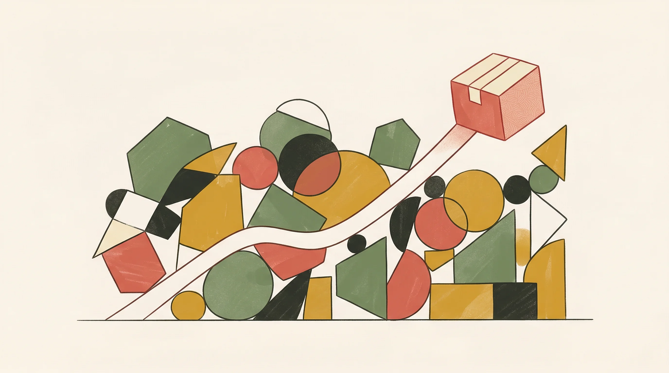 Digital illustration for article section "Content Section 3" in "Bonkers Corner Lands $10.5M Series A After Shark Tank Deal" - A warm minimalist illustration depicting a conceptual representation of sustained business growth in...