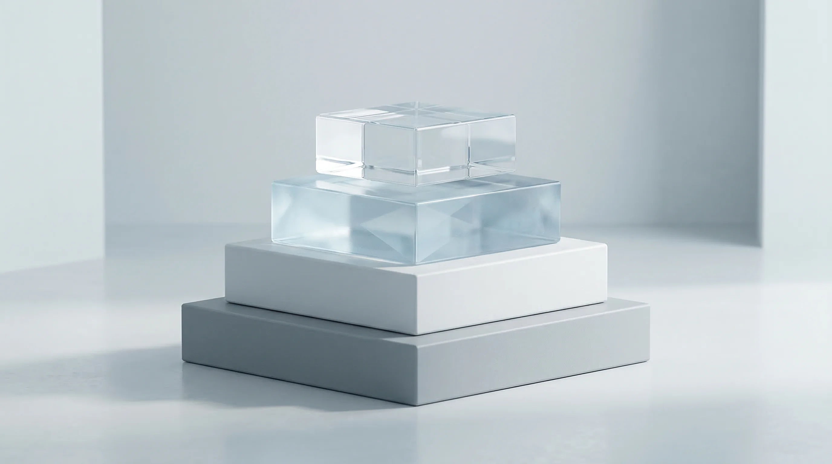 Digital illustration for article section "Alpha Snapshot, Ambitious Roadmap" in "Understudy Launches One-Shot Desktop AI Agent You Train by Showing" - A minimalist, futuristic conceptual representation of a layered software architecture and ambitious ...