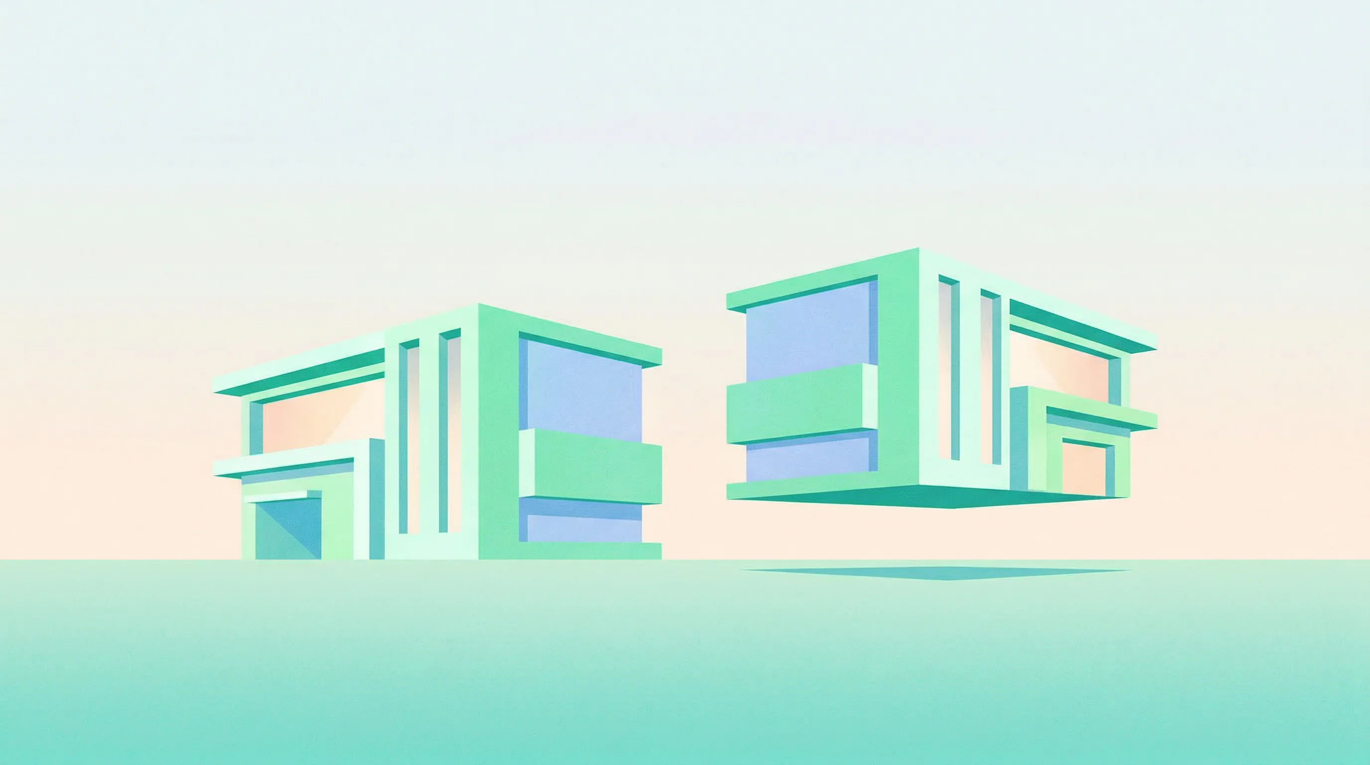 Digital illustration for article section "Pilots and Promises" in "YC-Backed Inviscid AI Launches Real-Time Building Energy Platform" - A clean, minimal, and conceptual representation of digital twin technology featuring a sleek, modern...