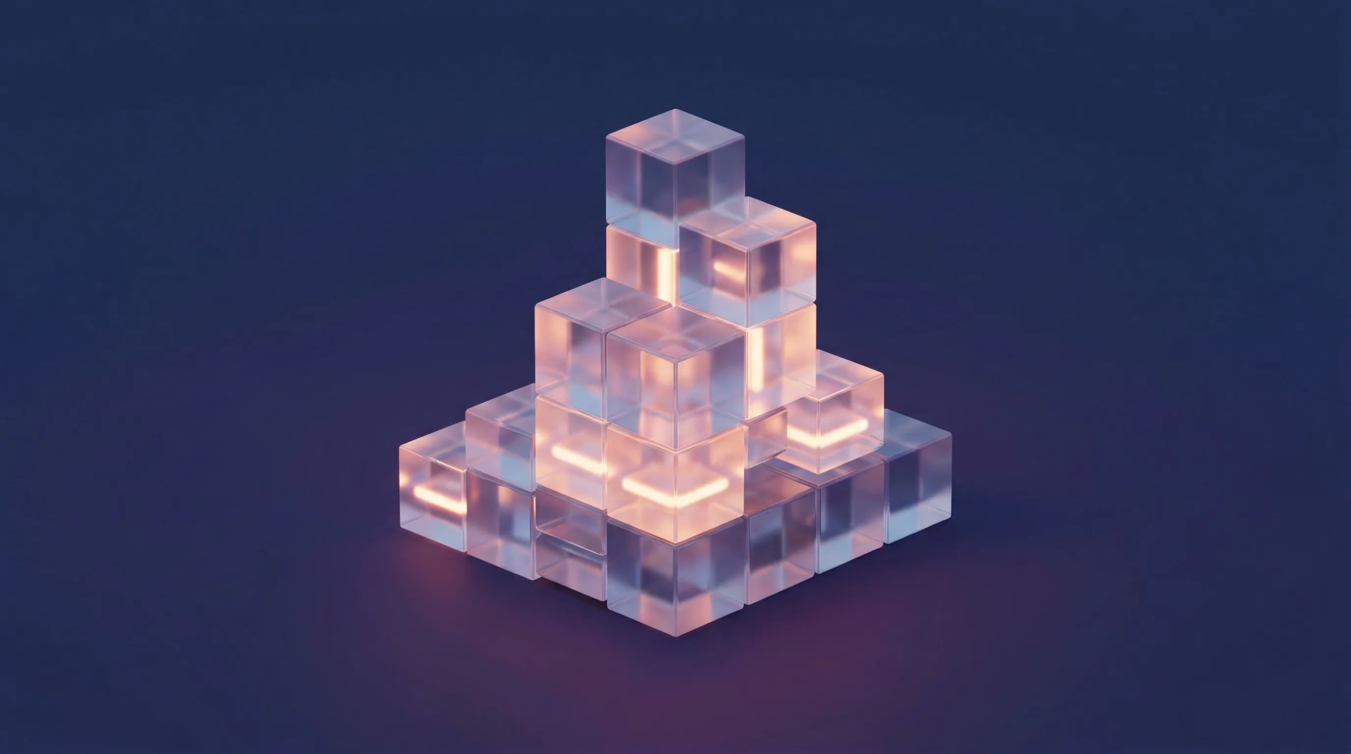 Digital illustration for article section "A landscape getting more crowded by the month" in "Walbi Launches No-Code AI Trading Agents for Retail Crypto Traders" - A sleek, minimalist 3D conceptual rendering of a smooth, abstract landscape gradually becoming crowd...