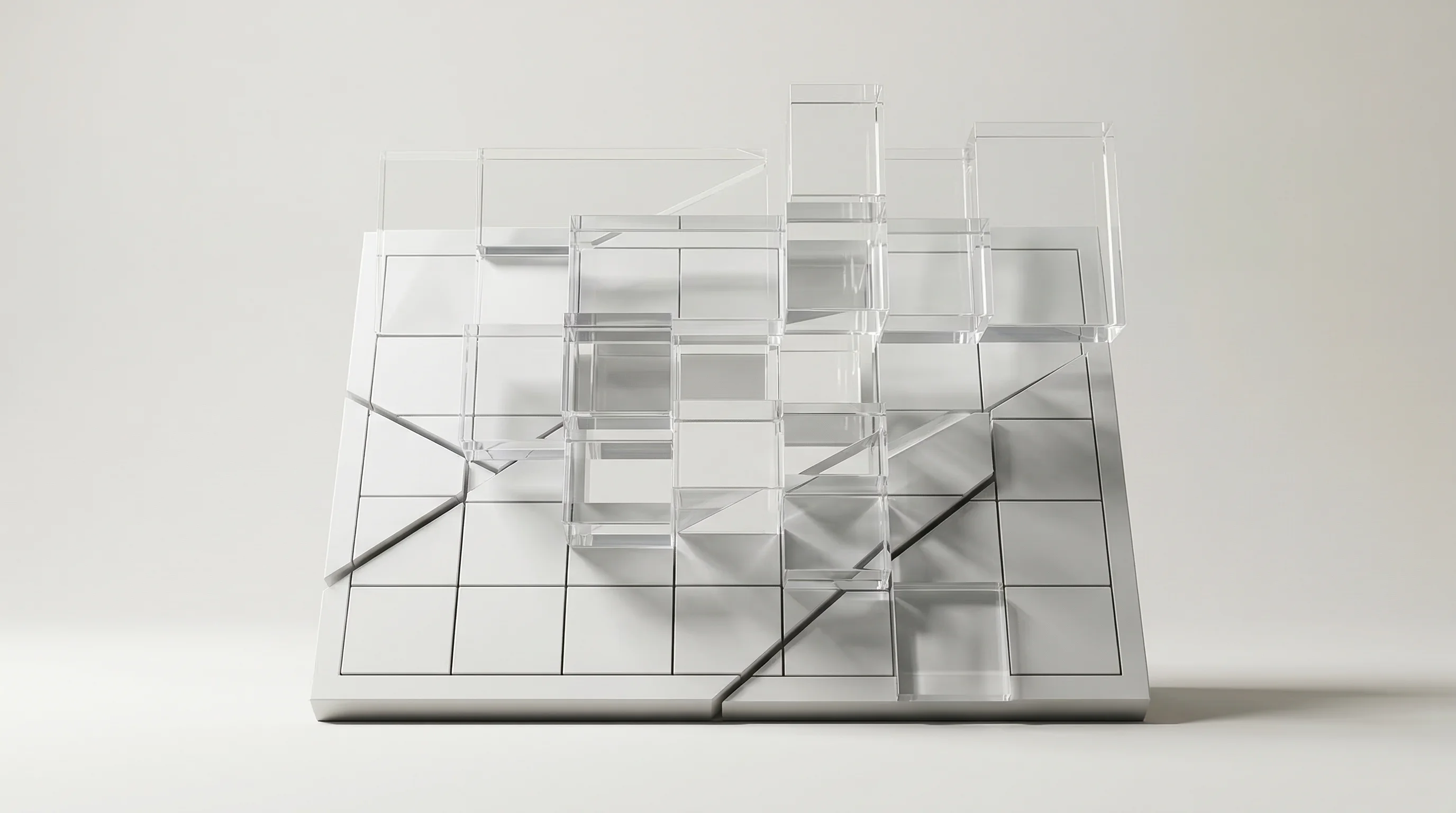 Digital illustration for article section "Open Source as Competitive Moat" in "Cal.com Launches AI Voice Agents to Automate Scheduling by Phone" - A minimalist and conceptual representation of a modern calendar grid acting as a solid, protective f...