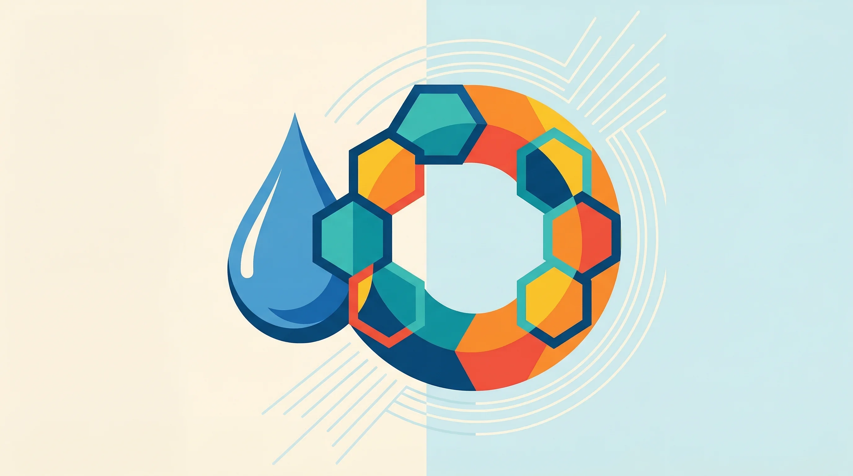 Digital illustration for article section "The naphtha angle and India's circular ambitions" in "PolyCycl Raises Series A to Scale Plastic-to-Oil Tech Across India" - A clean, minimal, and conceptual illustration representing the chemical recycling of naphtha into mo...