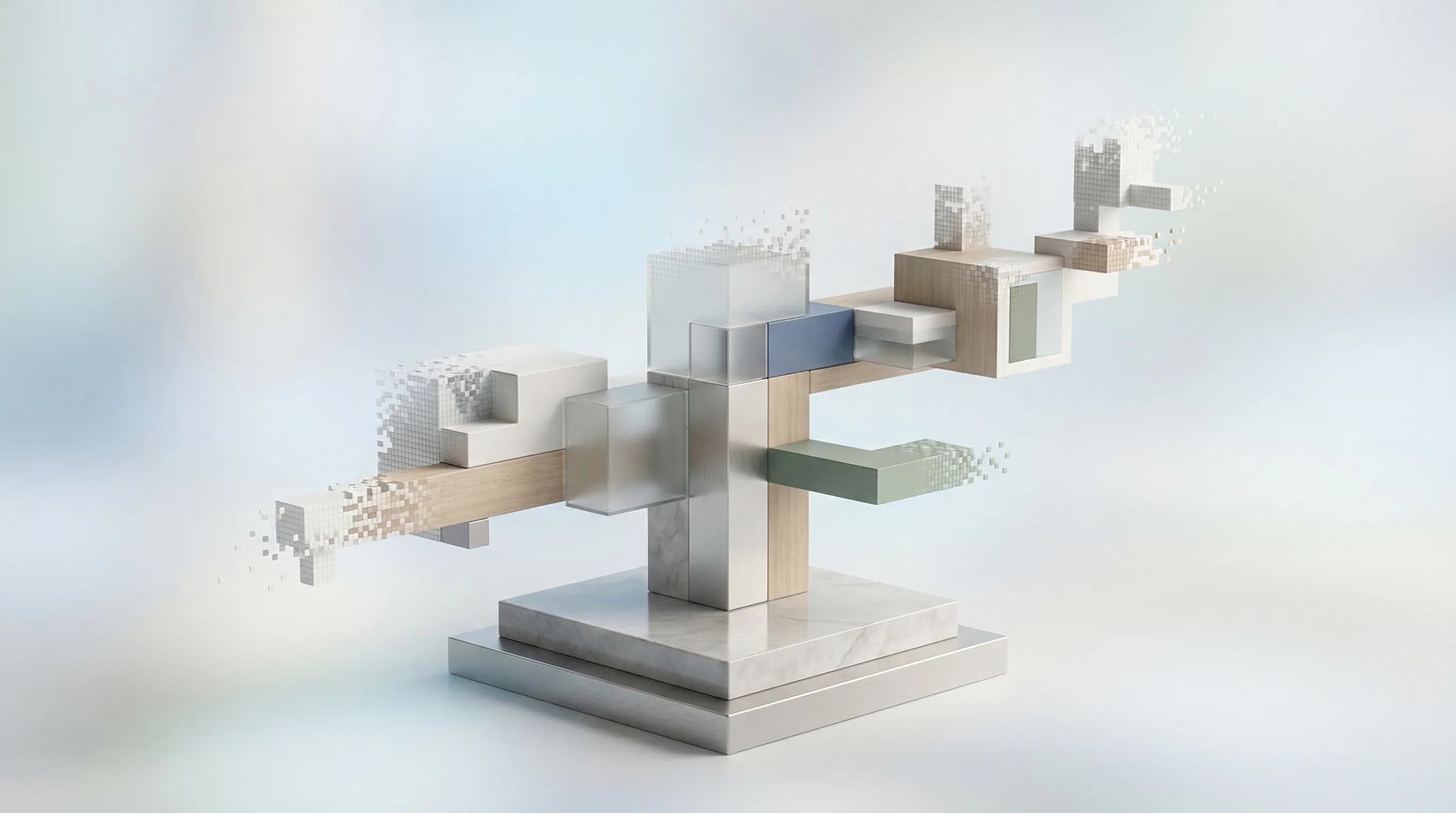 Digital illustration for article section "What Comes Next" in "Ezra Raises $8M Seed Led by Congruent for Clean Energy Fintech" - A clean, minimal conceptual image representing corporate expansion and remote growth, featuring a ce...