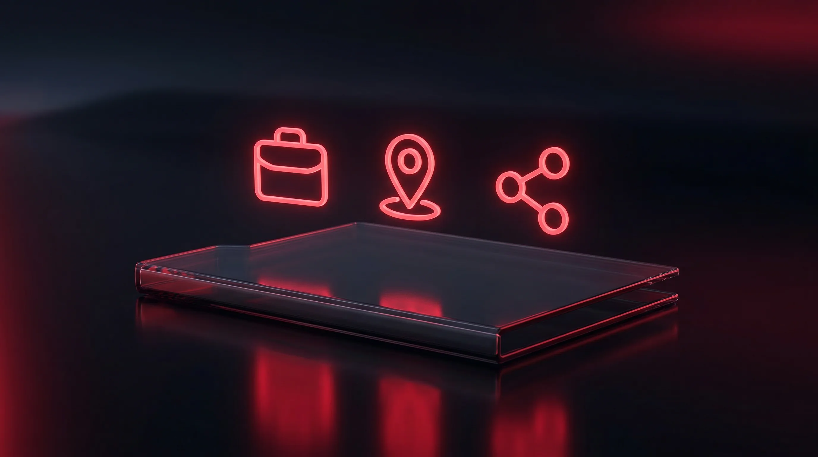 Digital illustration for article section "The Product: Intent, Events, and Digital Footprints" in "Nyne Secures $5.3M to Build 'People Intelligence' for AI Agents" - A sleek, minimalist conceptual representation of person-level intelligence and digital footprints, f...