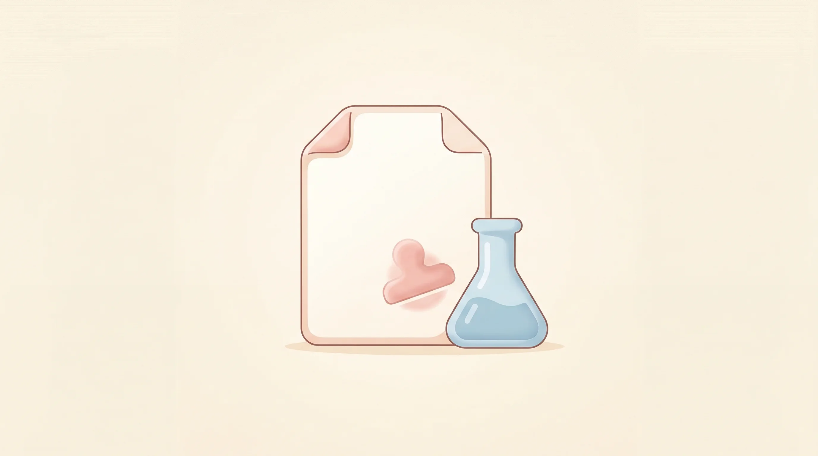 Digital illustration for article section "A Market Built on Rejection Letters" in "YC's 10x Science Tackles Drug Development Bottleneck with AI Platform" - A conceptual, minimalist illustration representing a market built on regulatory rejection letters, f...