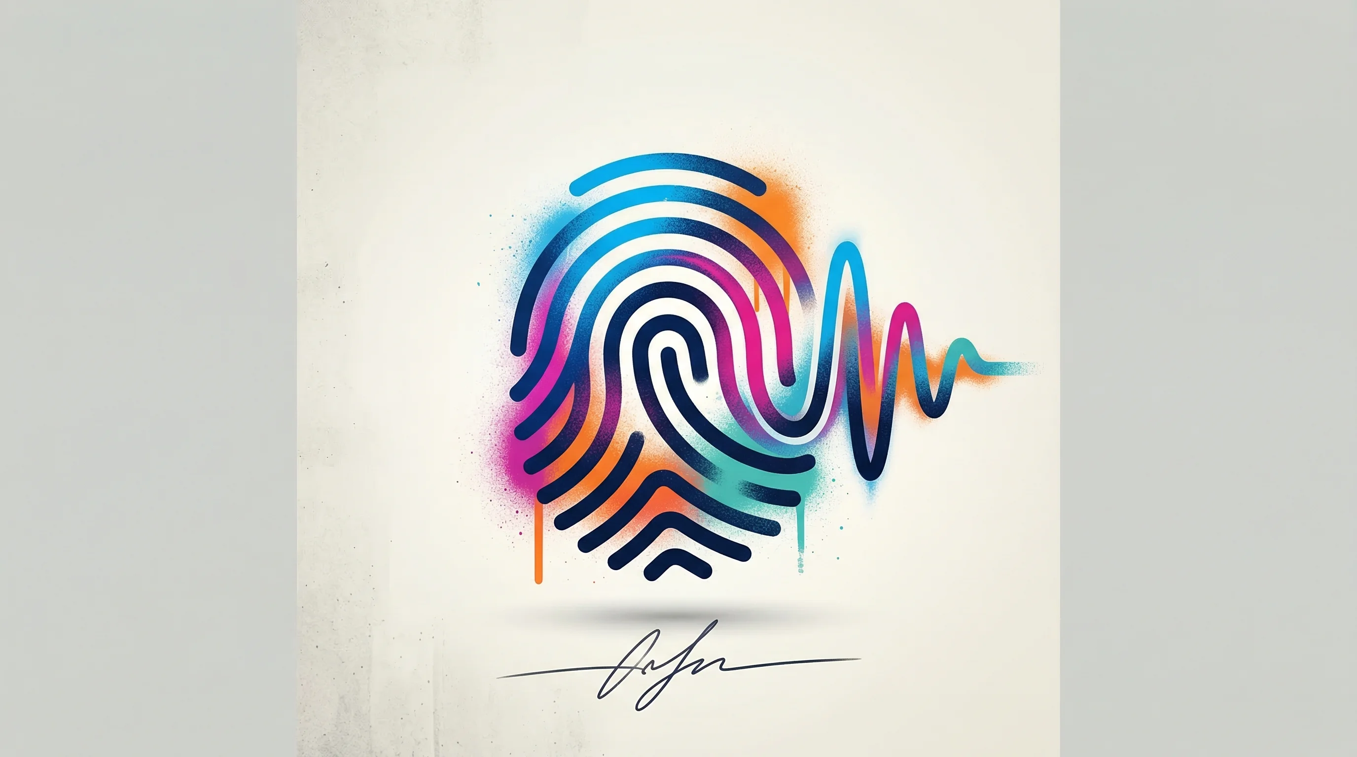 Digital illustration for article section "The Fine Print" in "YC-Backed Luel Launches Rights-Cleared AI Training Data Marketplace" - A clean, minimal, and modern conceptual illustration representing the "fine print" of licensing biom...