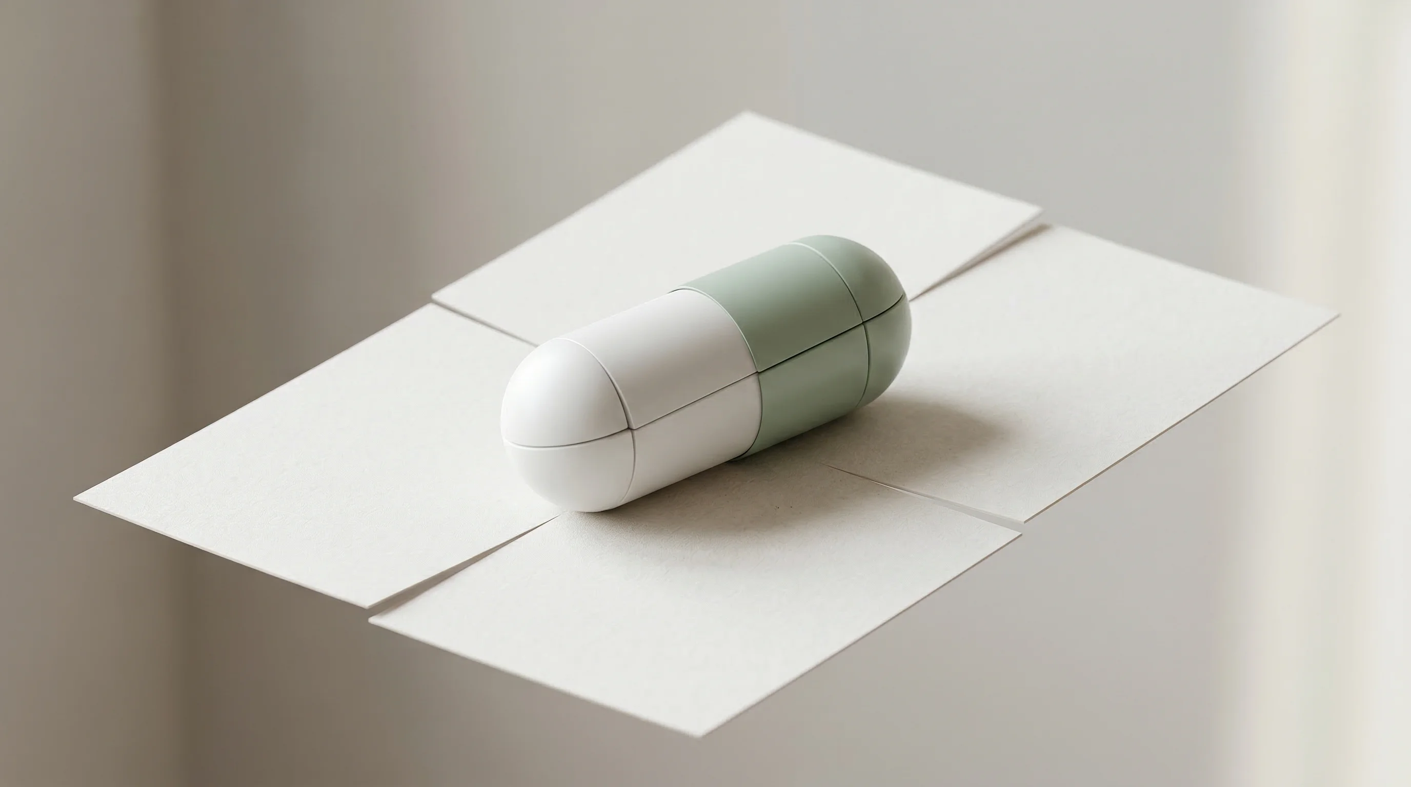 Digital illustration for article section "Timing and Regulatory Tailwinds" in "YC-Backed Ritivel Automates FDA Drug Submissions with AI Platform" - A conceptual and highly modern minimalist composition representing new regulatory guidelines in phar...