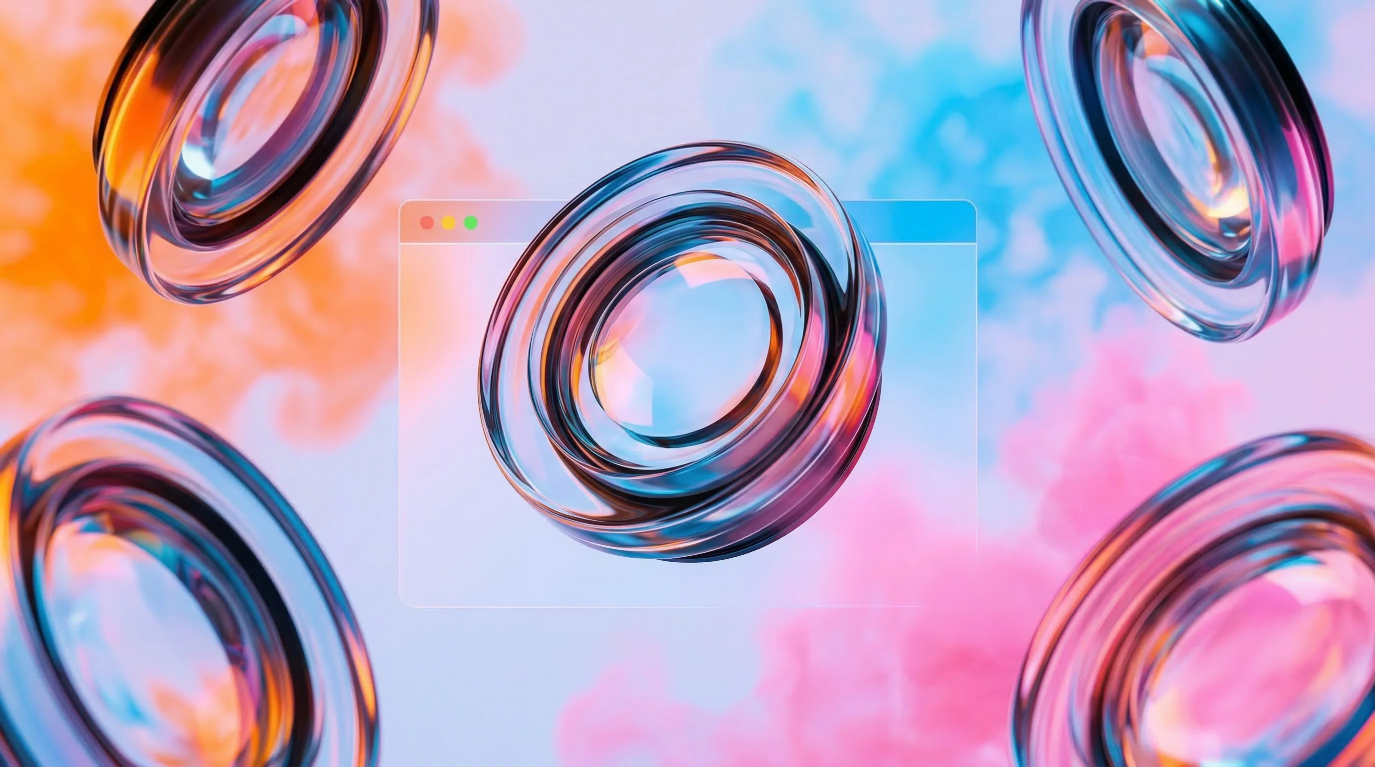 Digital illustration for article section "A Category That's Getting Crowded Fast" in "YC's Lucent Launches AI to Auto-Detect Bugs in Session Replays" - A conceptual, minimalistic composition representing a rapidly crowding market of AI vision models, f...