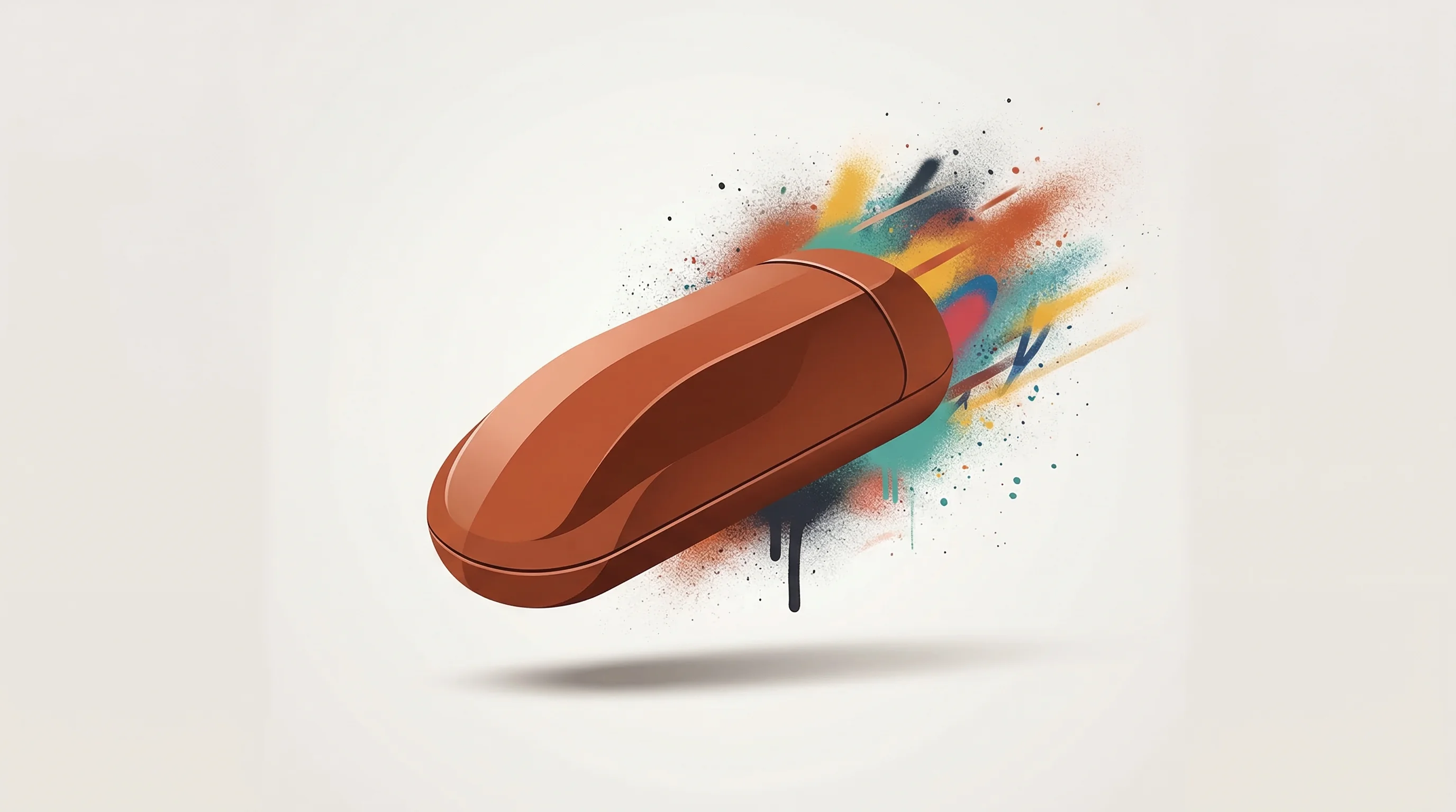 Digital illustration for article section "Who's Building What" in "Sub-Millisecond VMs: The Race to Merge Security and Speed in Serverless" - A clean, minimalist conceptual illustration of a sleek, rust-toned protective capsule breaking throu...