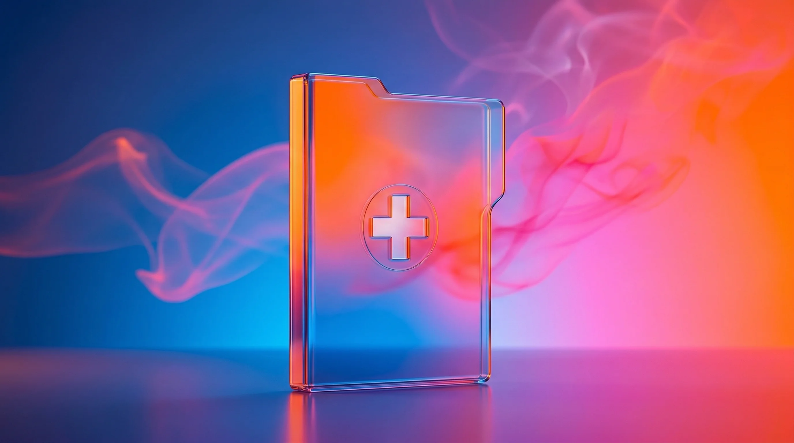 Digital illustration for article section "Why Now? And Why America?" in "Agora Care Raises $2.4M Seed for Swiss Medical Data Platform" - A clean, minimalist conceptual representation of Switzerland's transition to electronic patient reco...
