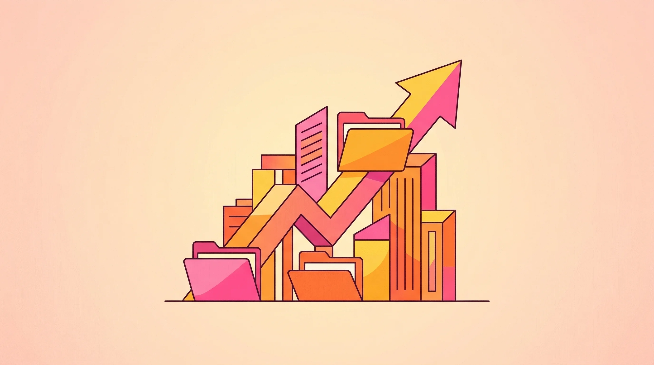 Digital illustration for article section "The Bigger Wager" in "Lovable's $6.6B Bet: From AI Coding Tool to 'Business OS'" - A modern commercial illustration representing a massive Series B investment and rapid software proje...