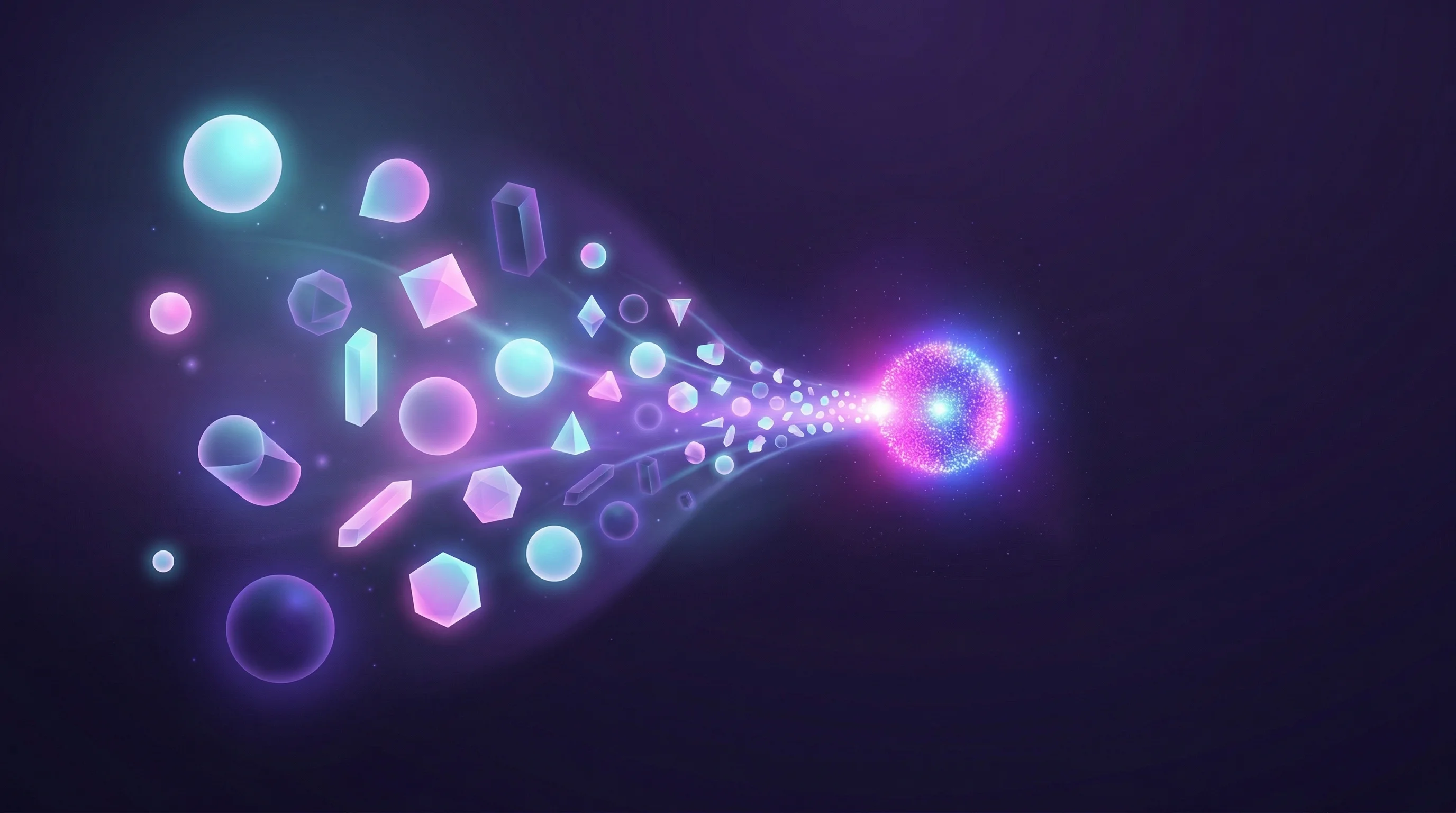 Digital illustration for article section "A Crowded Field" in "YC's Compresr Cuts AI Costs with Drop-In Context Compression API" - A clean, minimalist, and dreamlike conceptual visualization representing a crowded competitive field...