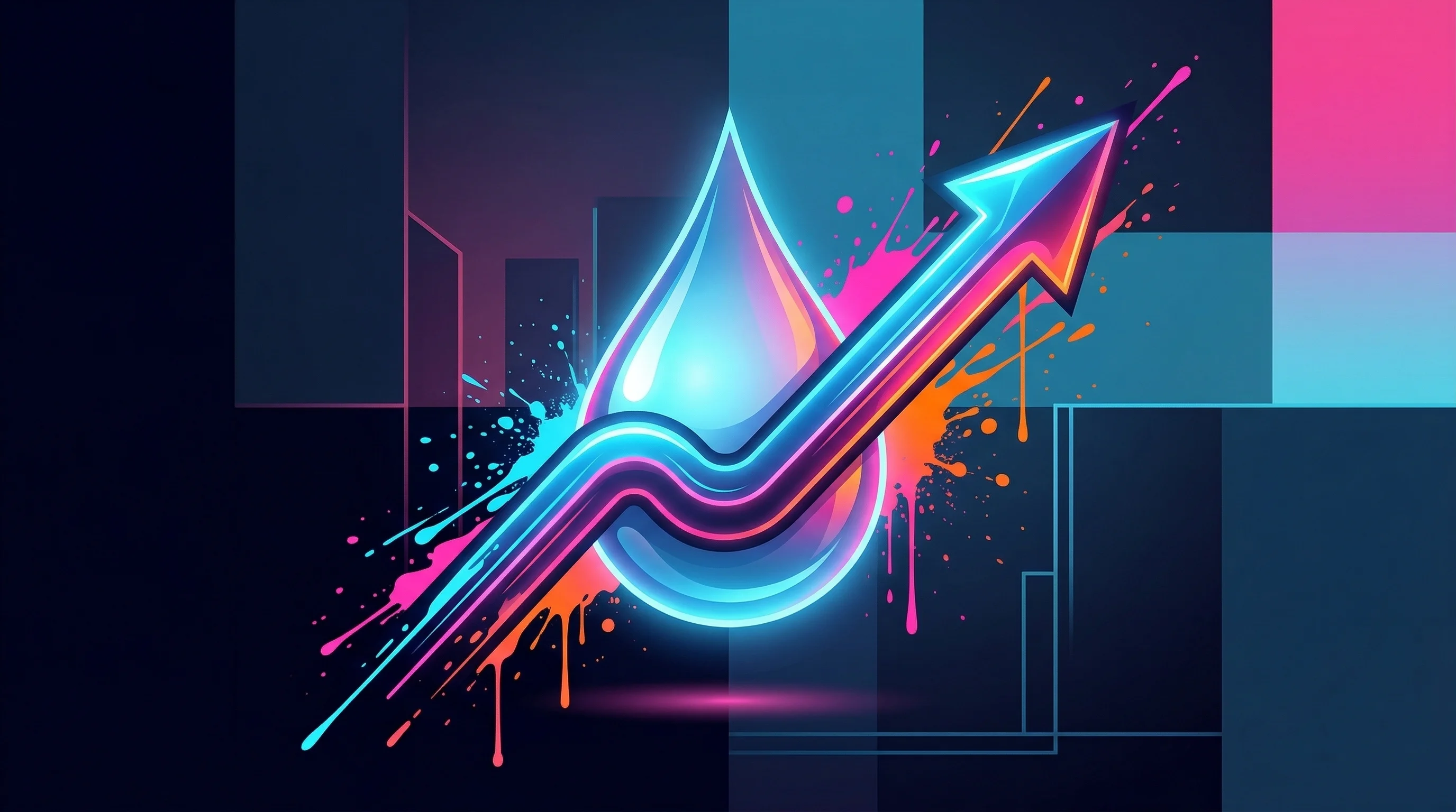 Digital illustration for article section "A Market Racing Against Physics and Economics" in "Newtrace Raises $6.3M to Scale Green Hydrogen Electrode Tech" - A minimalist and conceptual visual representation of the green hydrogen market racing against physic...