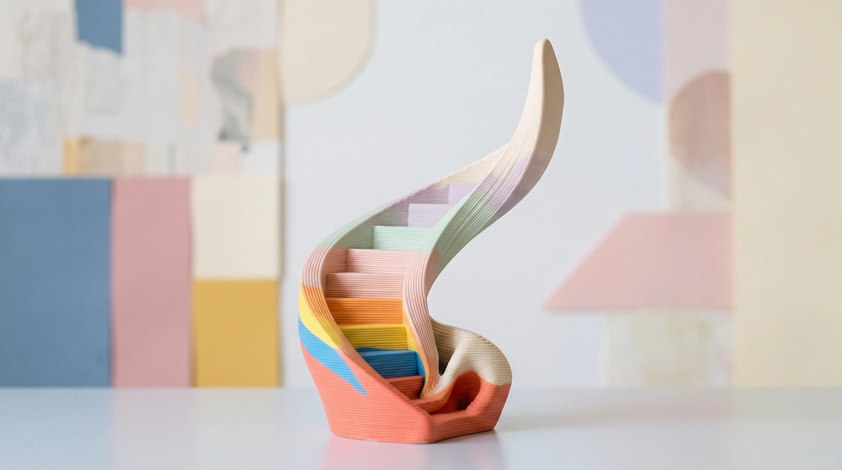 Digital illustration for article section "A Market Finding Its Moment" in "Leeds Spinout Hydra Raises £577K for Hybrid Ceramics 3D Printing" - A conceptual and modern representation of rapid growth in the ceramic additive manufacturing market,...