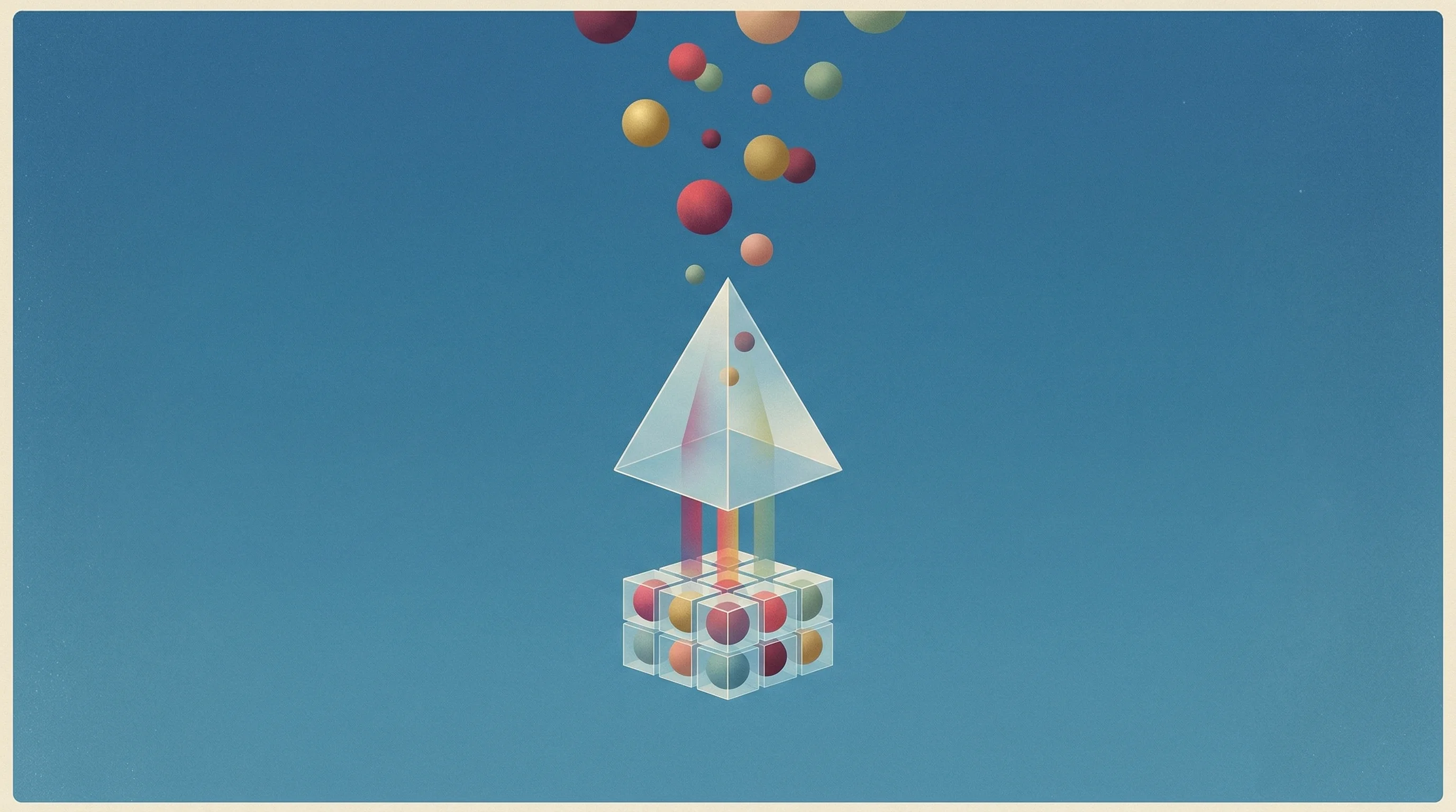 Digital illustration for article section "Software as Differentiator" in "TinyBox: $12K Deep Learning Workstation Challenges Enterprise AI Hardware" - A conceptual, minimalist representation of direct software compilation and streamlined deep learning...