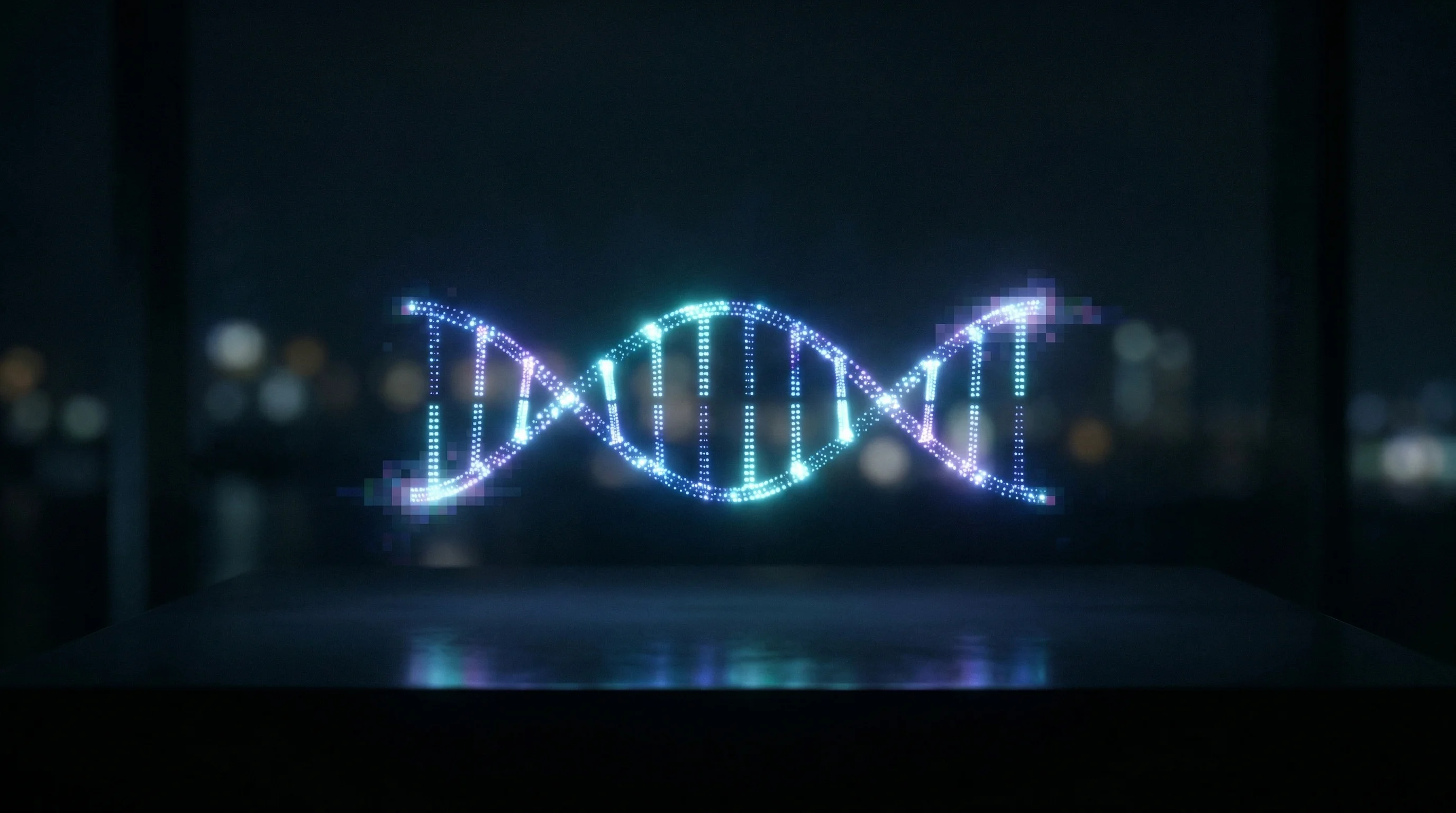 Digital illustration for article section "The Startups" in "Mining Parasites for Cures: The New Frontier in Autoimmune Therapy" - A clean, minimalist conceptual image representing computational biology and biotech startup innovati...