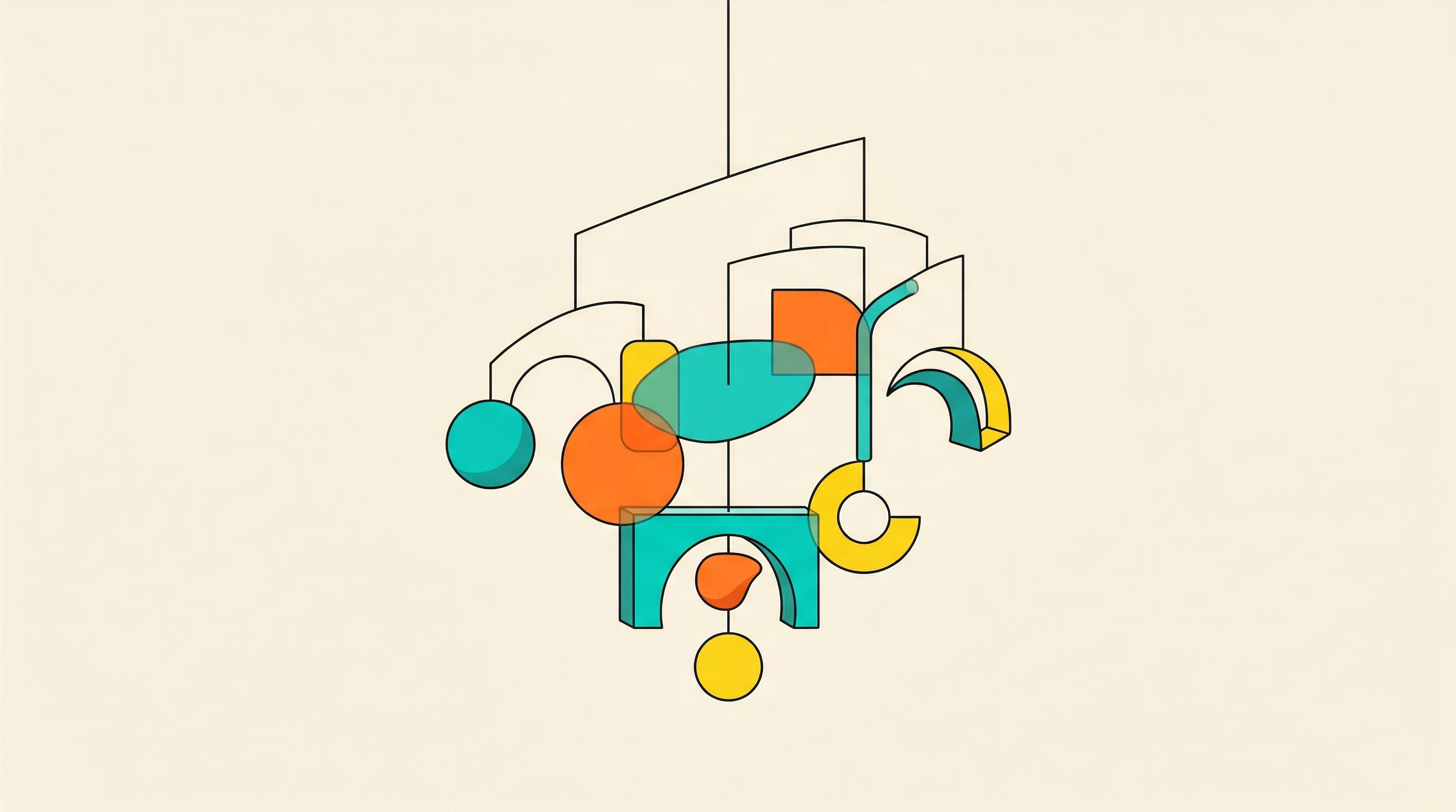 Digital illustration for article section "The Nuance Problem" in "Nalvin Brings No-Code AI Agents to Slack as Official Launch Partner" - A minimalist, conceptual illustration representing the delicate balance of nuance and complex trade-...