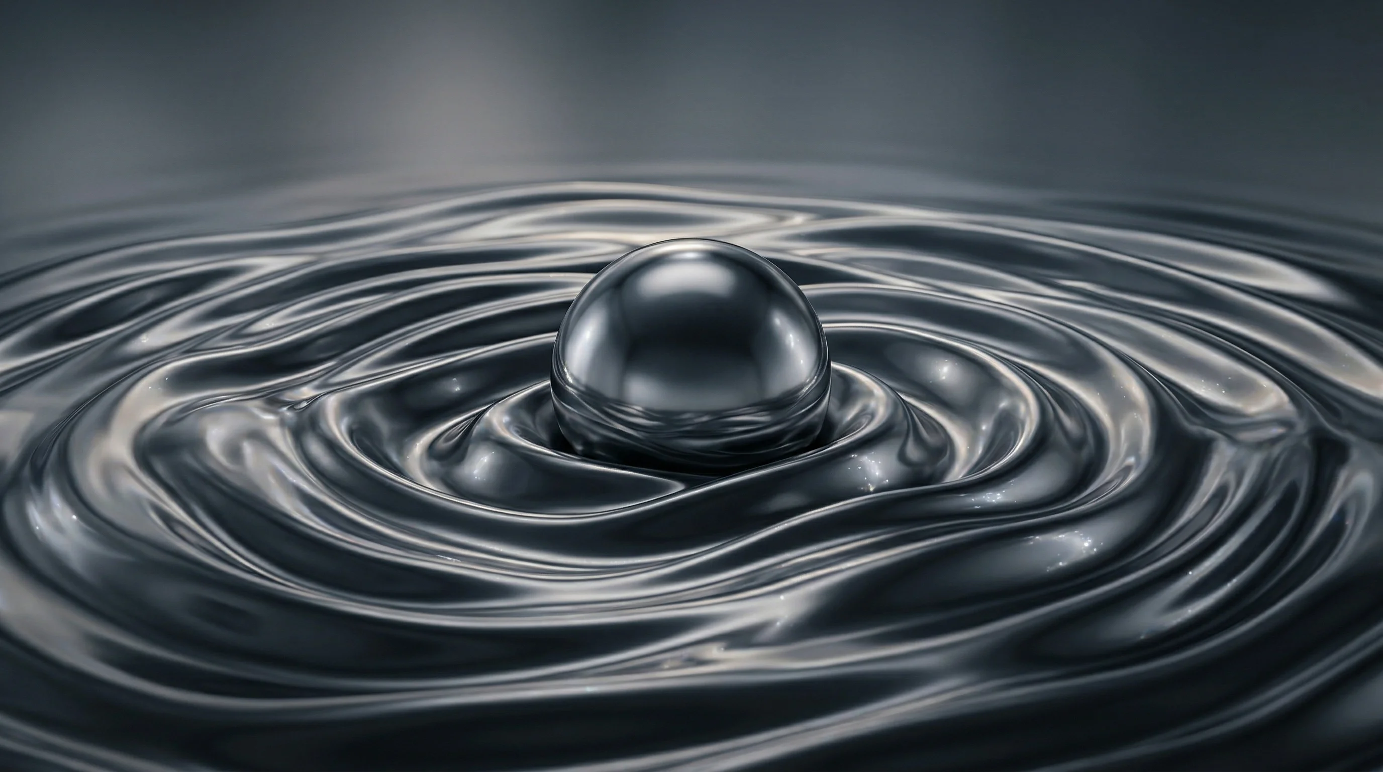 Digital illustration for article section "A Market Already Drowning in Signals" in "Autumn AI Launches Real-Time Sales Intelligence for GTM Teams" - A conceptual, minimalist composition representing a market drowning in overwhelming signals, featuri...