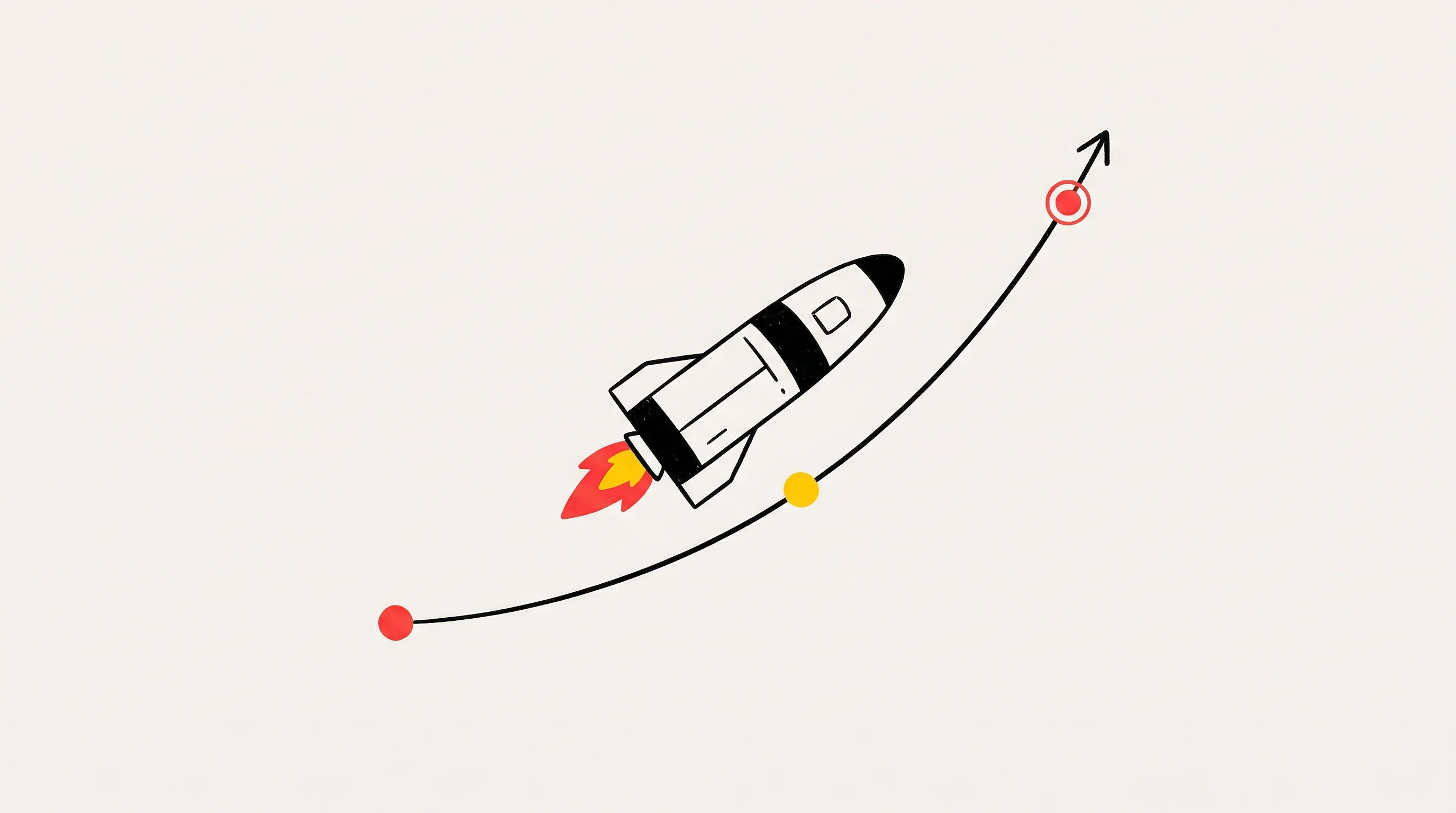 Digital illustration for article section "Proof Points Ahead" in "PAVE Space Secures $40M Seed to Build European Satellite Kickstage" - A conceptual and minimalist illustration of a stylized 20-ton space kickstage module ascending smoot...