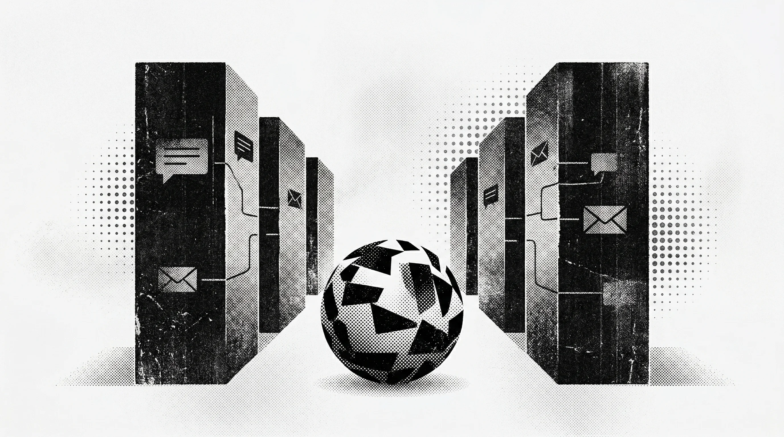Digital illustration for article section "The Competitive Gauntlet" in "YC's Bubble Lab Launches Slack-Native AI to Eliminate Ops Busywork" - A conceptual, abstract representation of a competitive business gauntlet, featuring a single, distin...