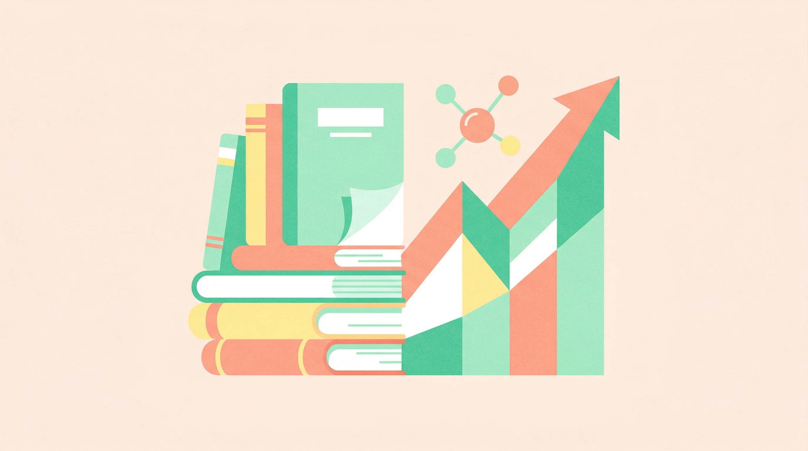 Digital illustration for article section "The Stanford Contingent" in "YC-Backed 10x Science Launches AI Platform to Solve Drug Dev Bottleneck" - A clean, minimalist conceptual illustration representing the bridge between profound scholarly credi...