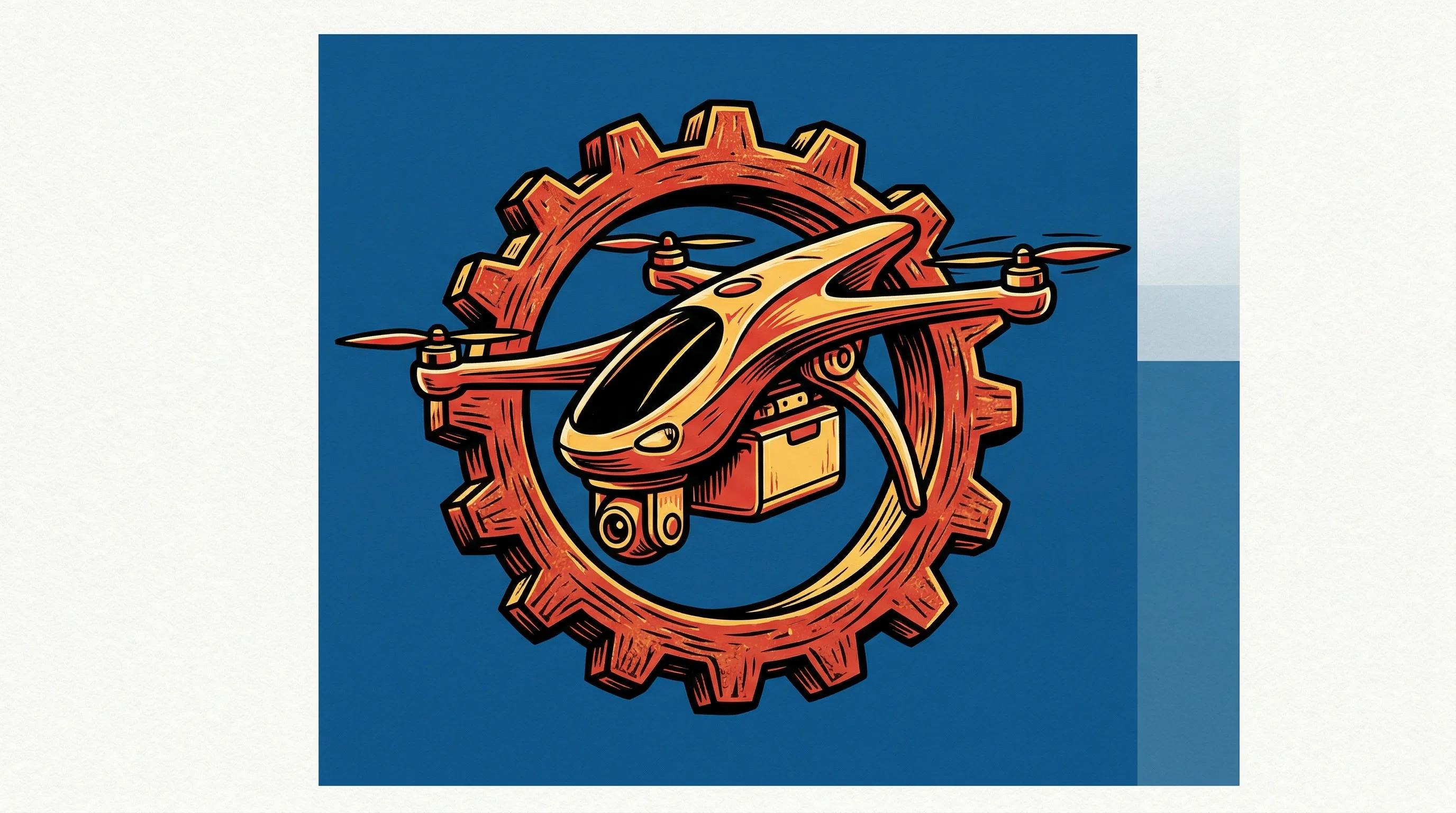 Digital illustration for article section "Stanford Roots, Retrofit Philosophy" in "YC-Backed RoboDock Launches Robot Arms to Automate EV Fleet Charging" - A conceptual and minimalist illustration representing the intersection of mechanical engineering, au...