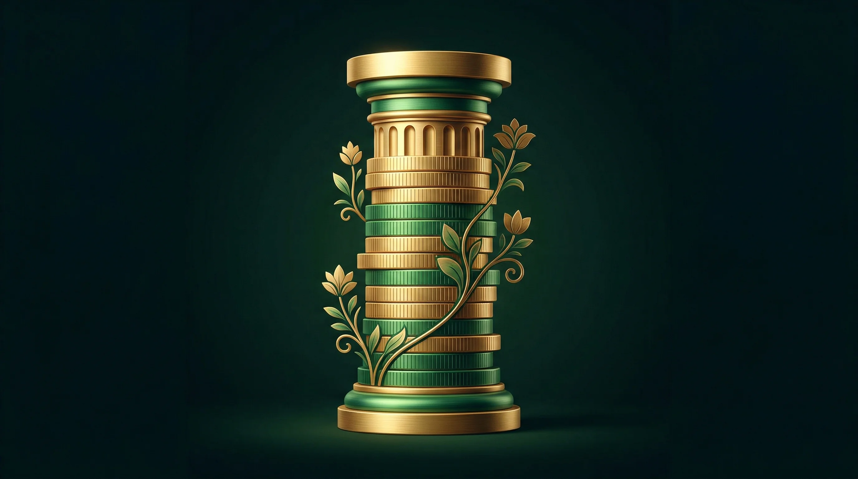 Digital illustration for article section "The Quiet Build" in "Numida Expands MSME Lending to Rwanda, Third East African Market" - A conceptual, minimalist illustration representing steady financial growth and a "quiet build," feat...