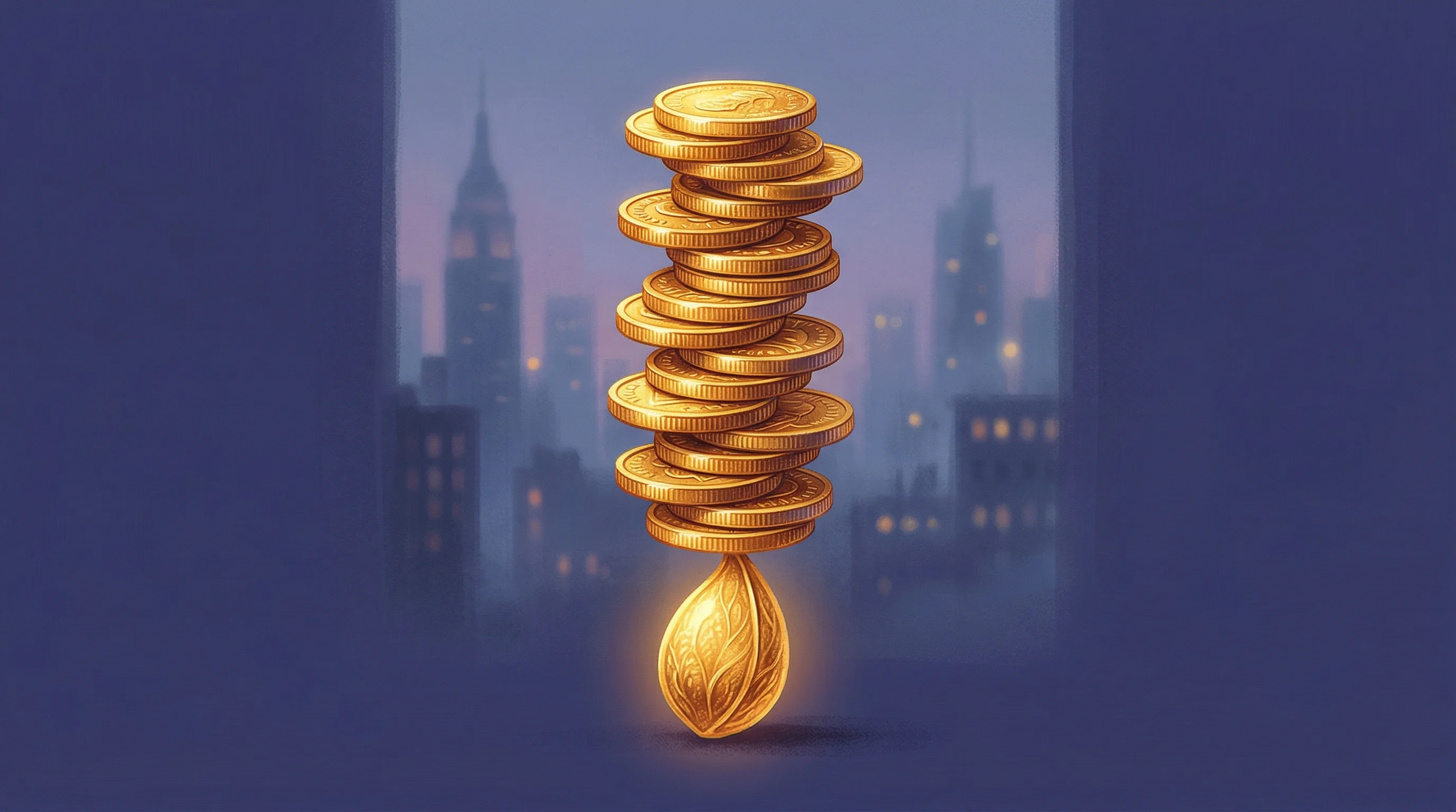 Digital illustration for article section "High Valuation, Higher Expectations" in "Ex-Datadog President Raises $49M Seed at $300M Valuation for AI ITSM" - A conceptual, clean, and minimal illustration representing massive financial expectations placed on ...