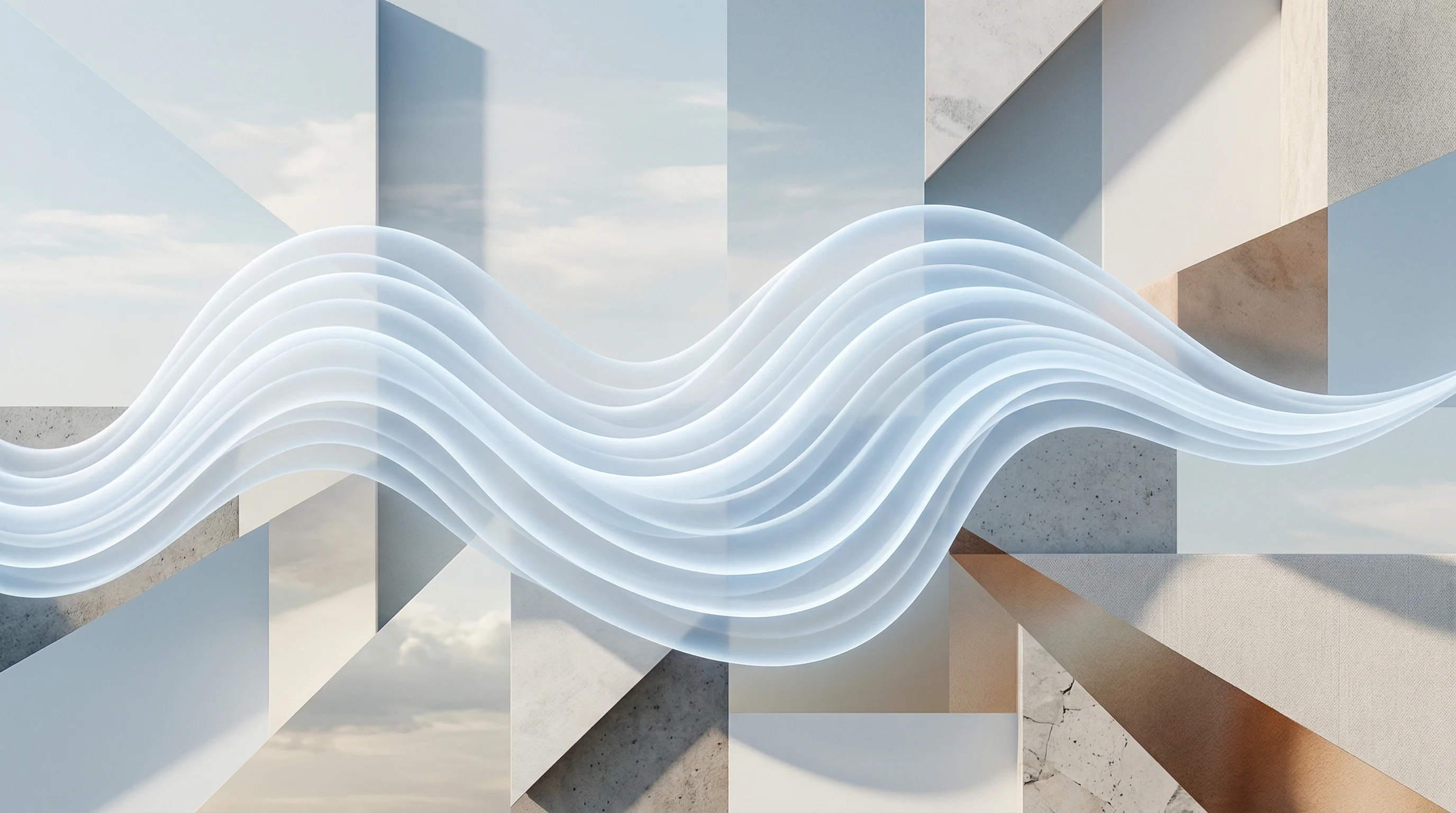 Digital illustration for article section "Radio Waves, Not Lasers" in "TerraSpark Raises €5M Pre-Seed for Space-Based Solar Power" - A clean, minimalist conceptual image representing radio-frequency wireless power transmission, featu...
