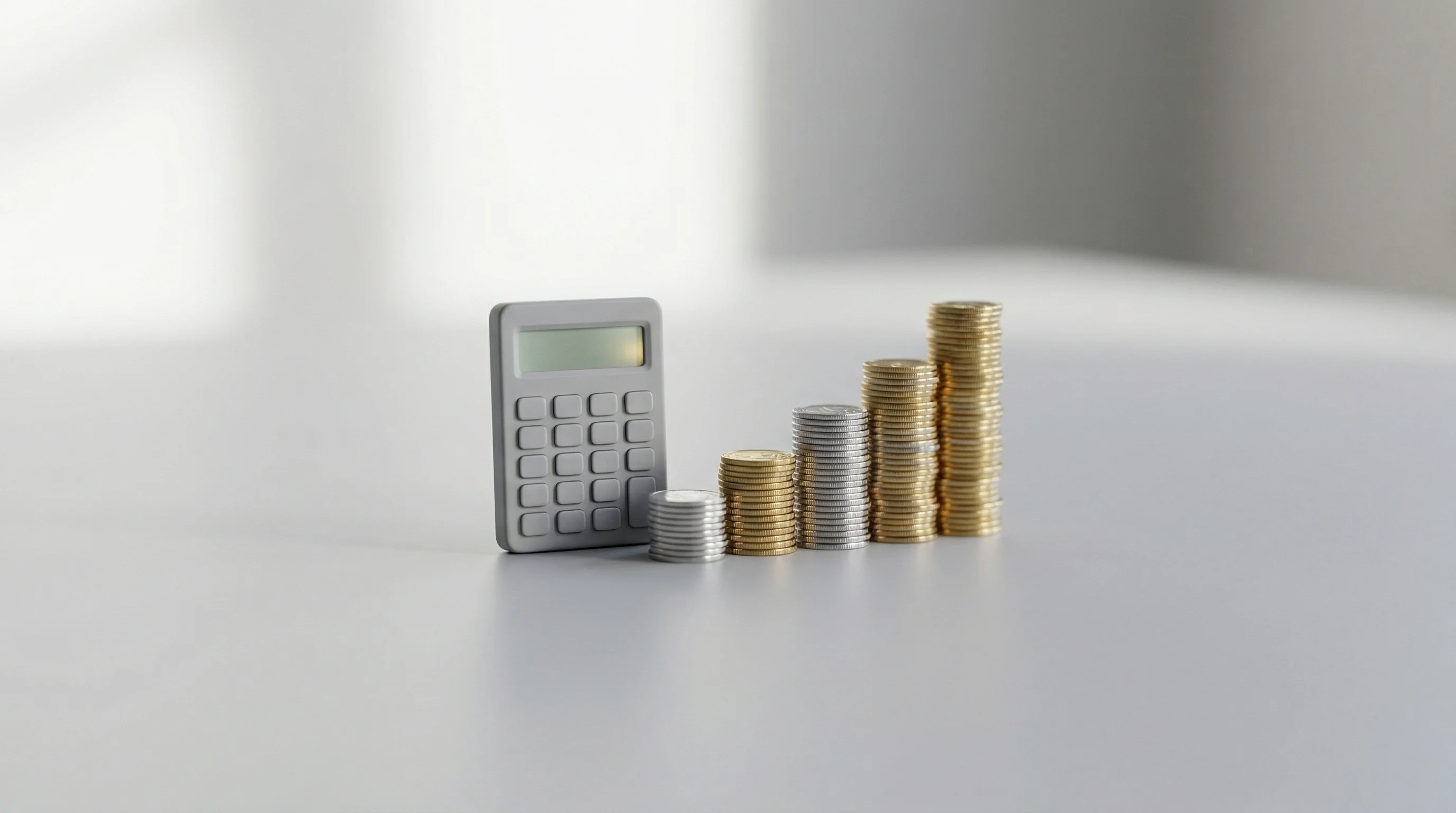 Digital illustration for article section "Running the Numbers" in "Venture Debt for Fintechs Hit Record $53B in 2024—At 15% Cost" - A macro, tilt-shift photograph of a surreal, miniature financial modeling landscape representing the...