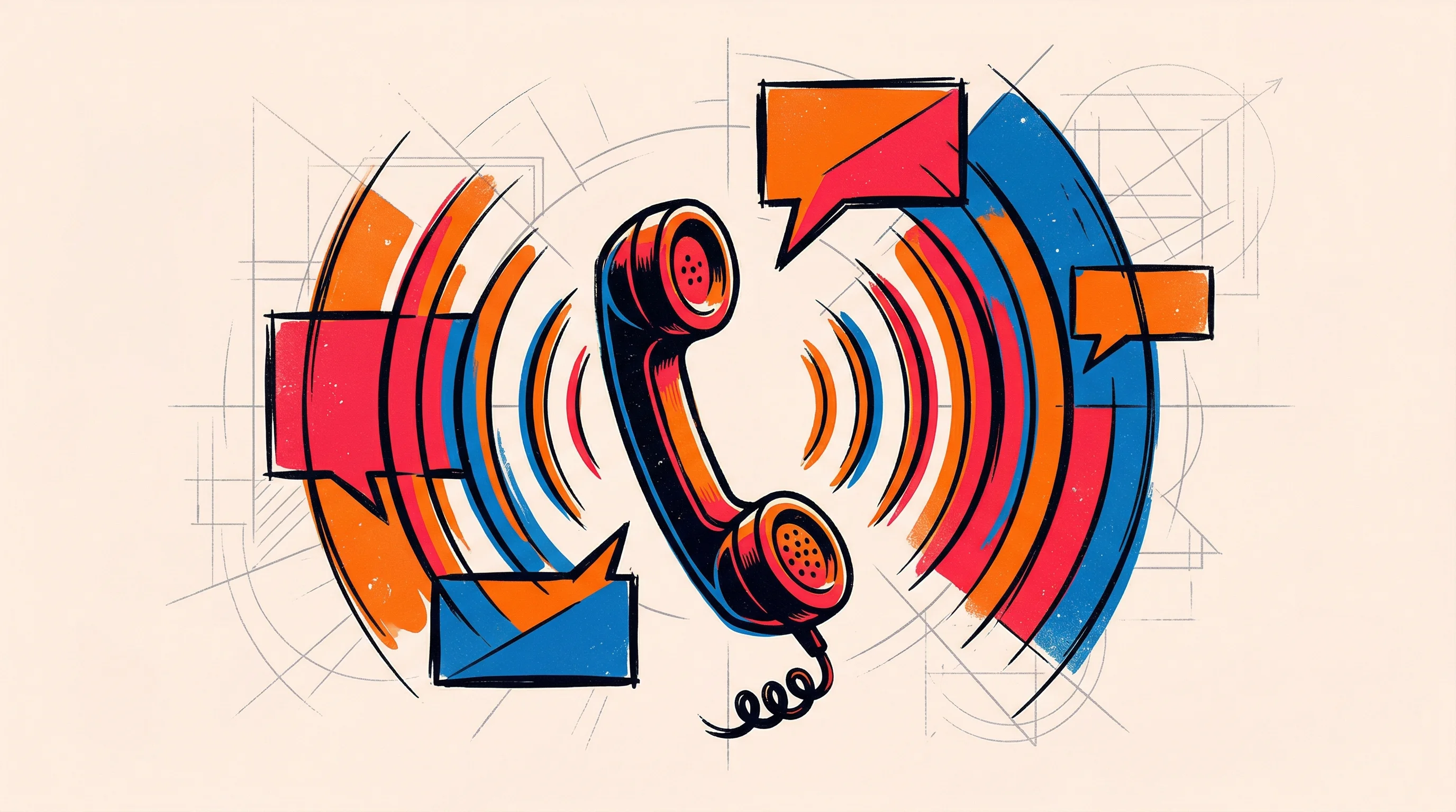 Digital illustration for article section "What Comes Next" in "Miravoice Raises $6.3M to Scale AI Voice Survey Platform" - A striking, minimalist conceptual illustration representing the scaling of communication and enginee...