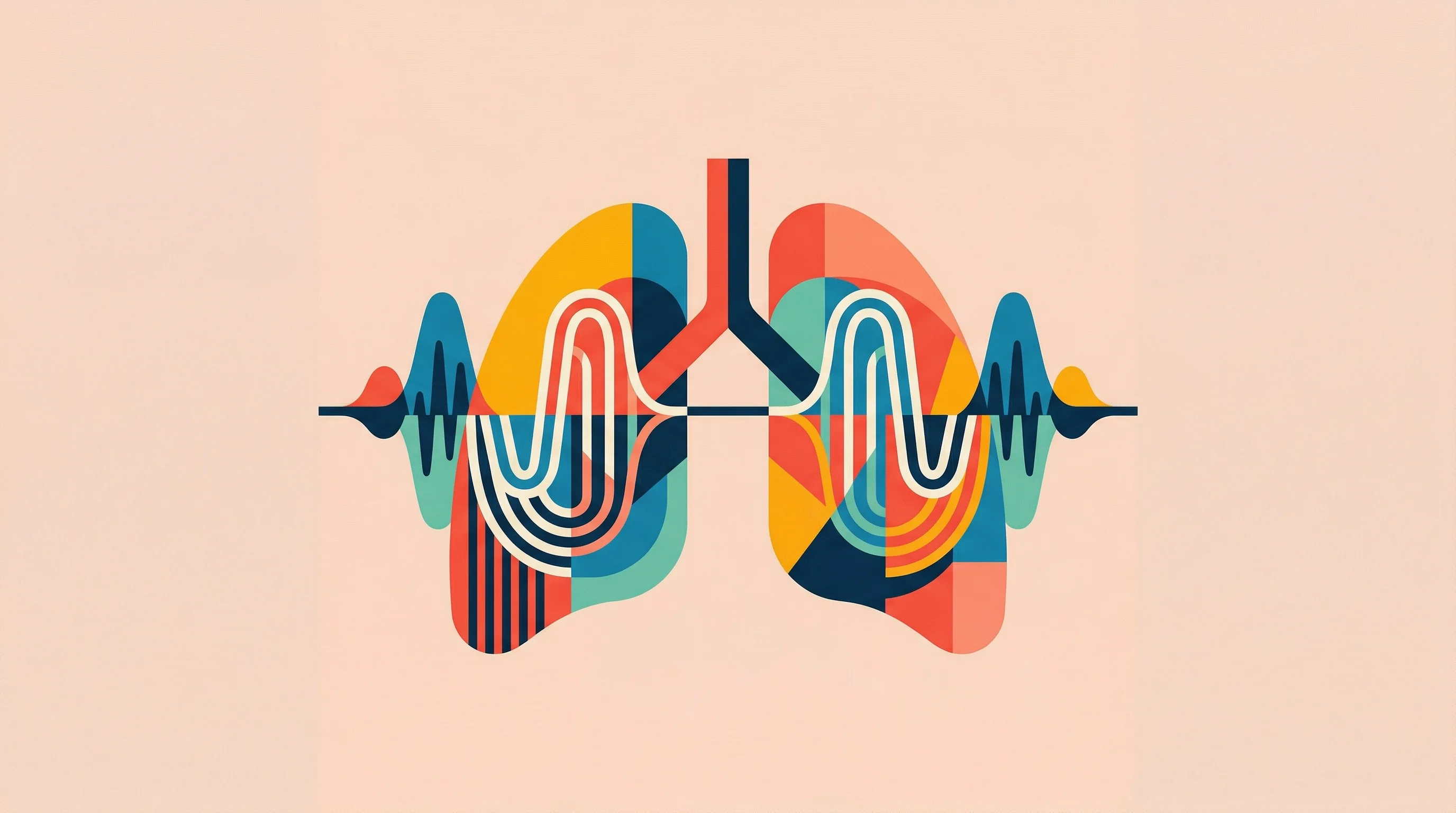 Digital illustration for article section "The Technology is Ready. The Question is Who Moves First." in "$400M+ in Non-Dilutive Climate-Health Grants Founders Should Know" - A minimalist and powerful geometric composition featuring a stylized, abstract representation of hum...